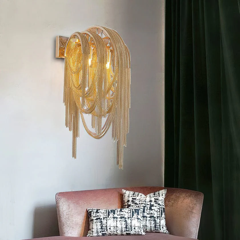 Chains Tassel Wall Lamp - Image 18