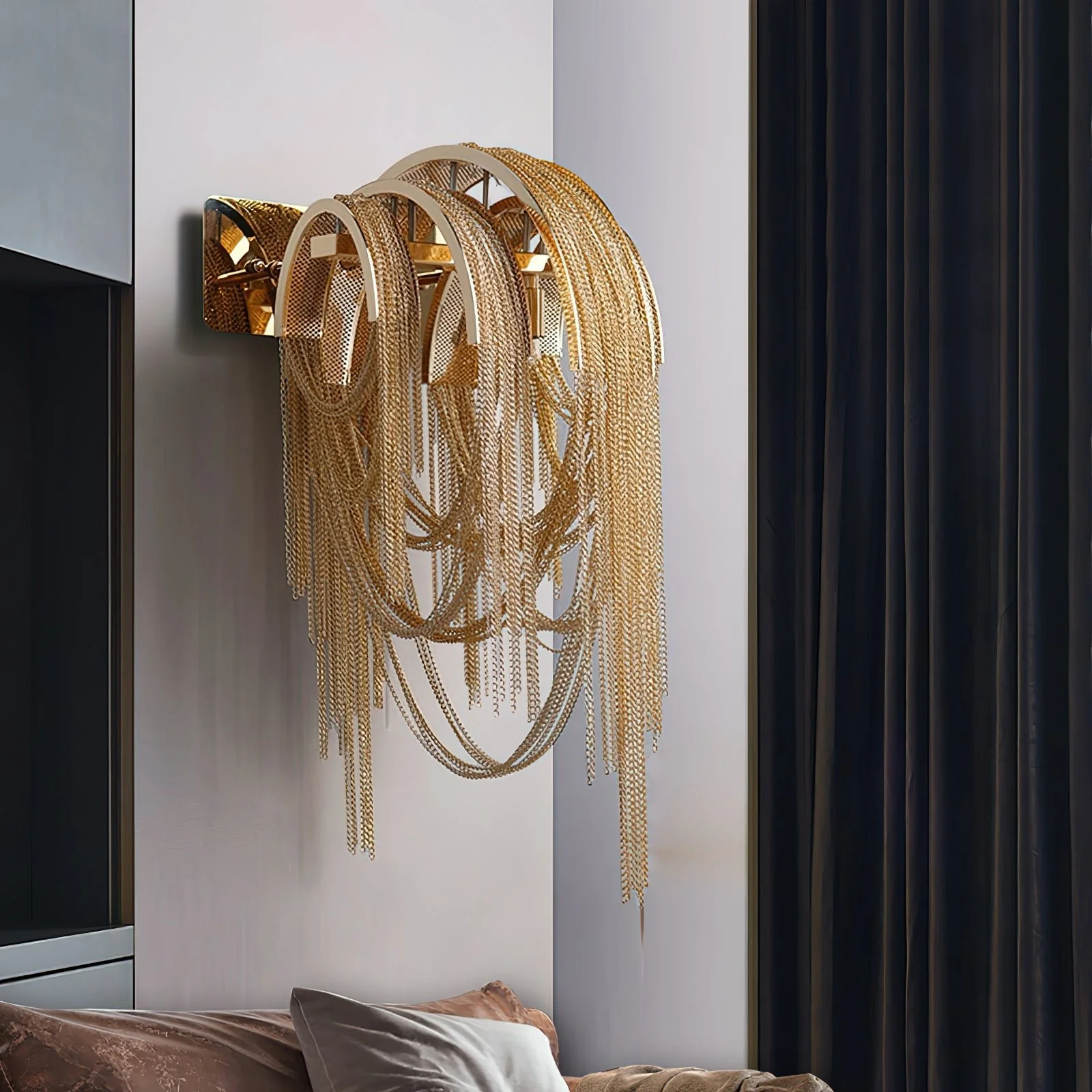 Chains Tassel Wall Lamp - Image 19
