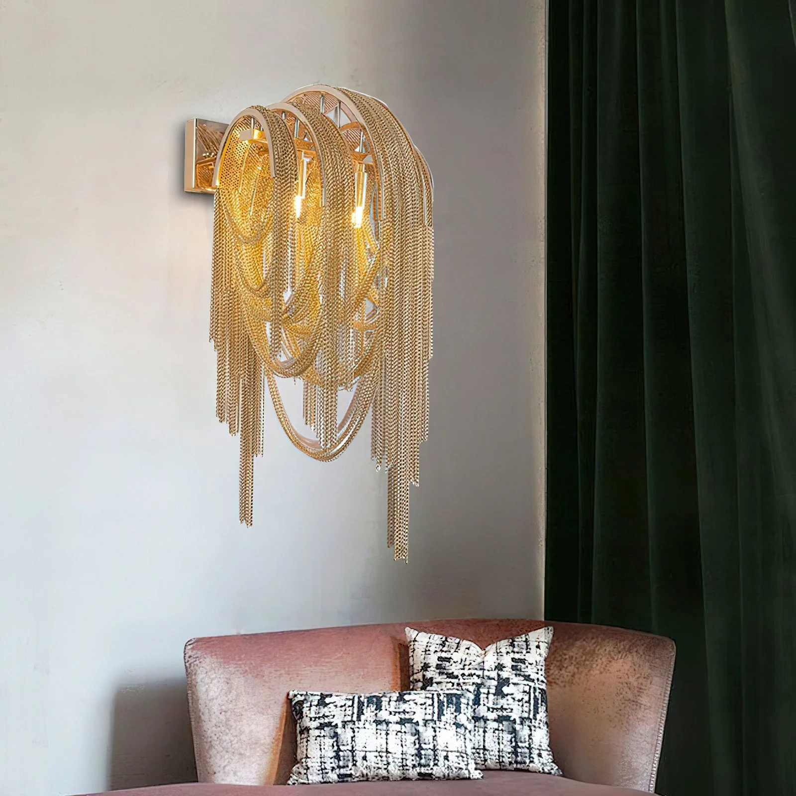Chains Tassel Wall Lamp - Image 32