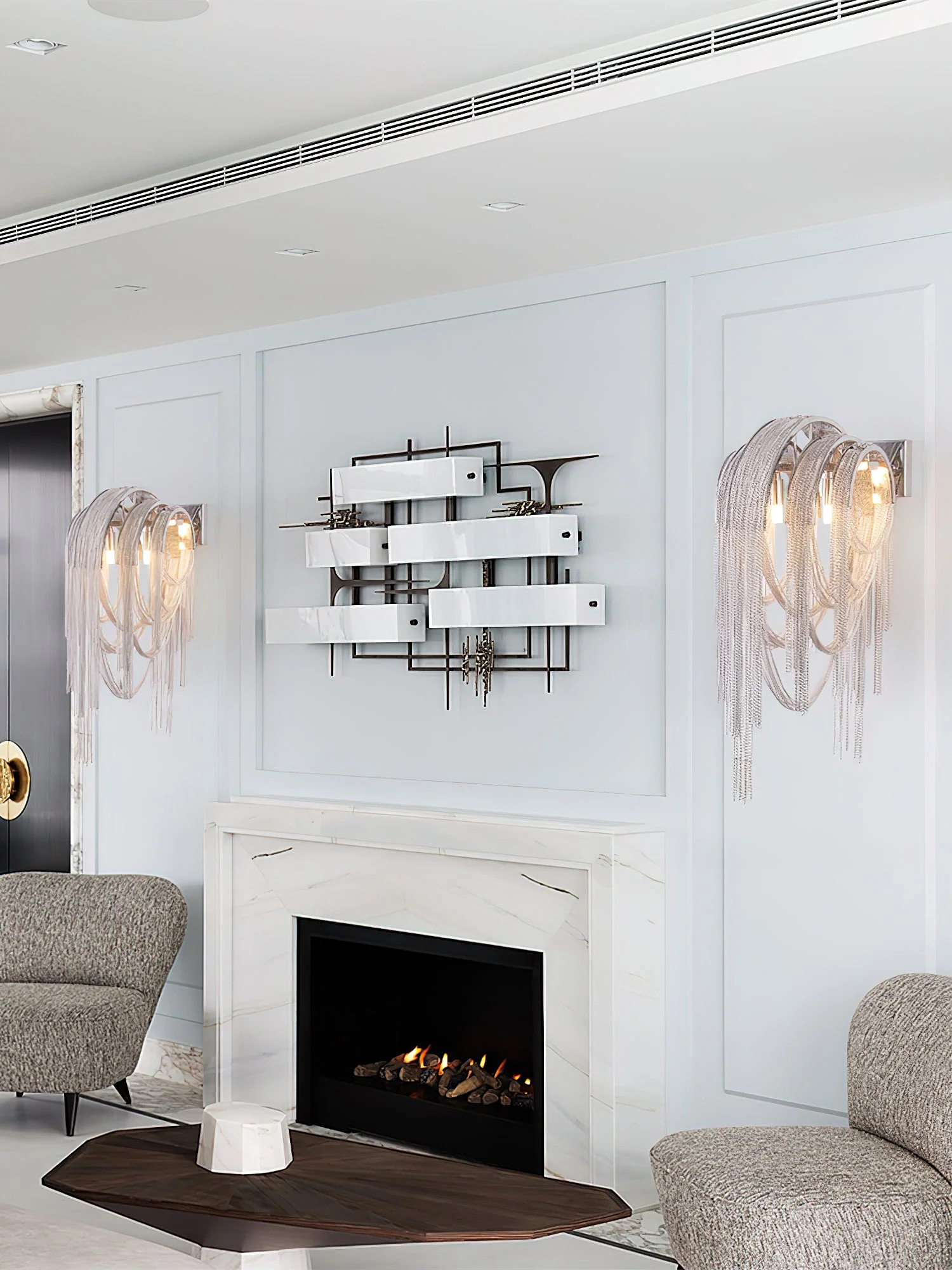 Chains Tassel Wall Lamp - Image 33