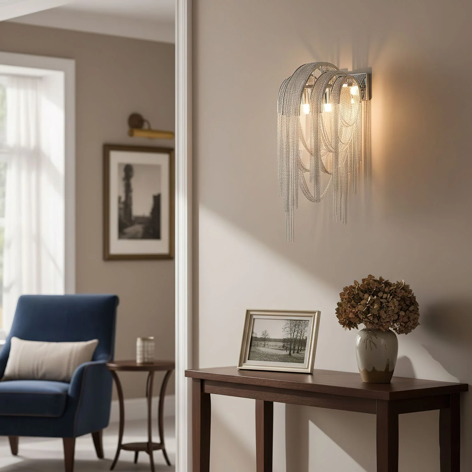 Chains Tassel Wall Lamp - Image 5