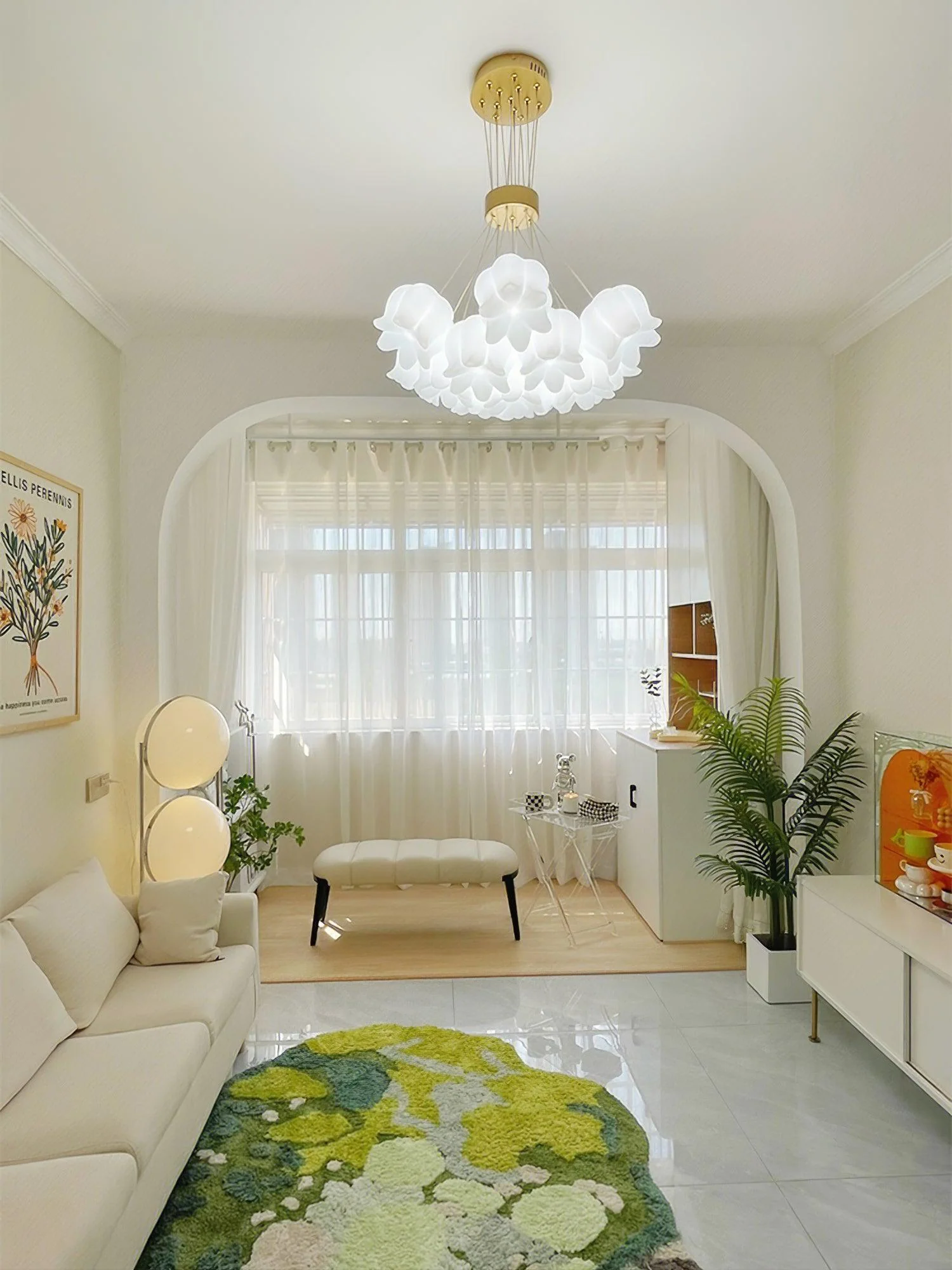 Elegant Floral Pendant Light - Image 24
