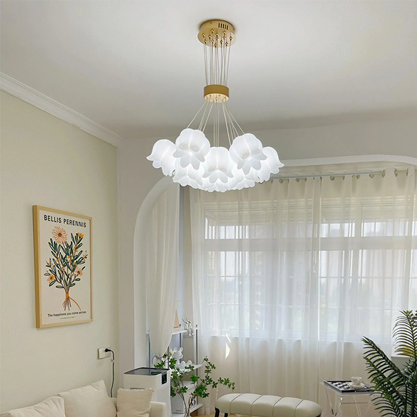 Elegant Floral Pendant Light - Image 4