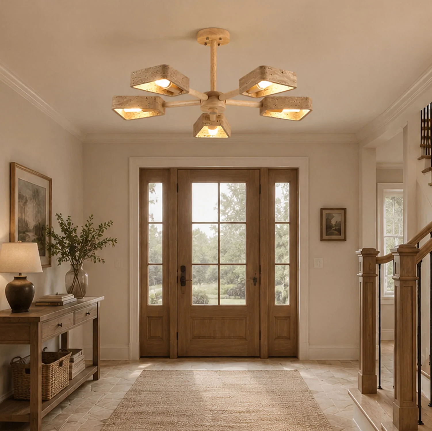 Elementa Travertone Chandelier - Image 2