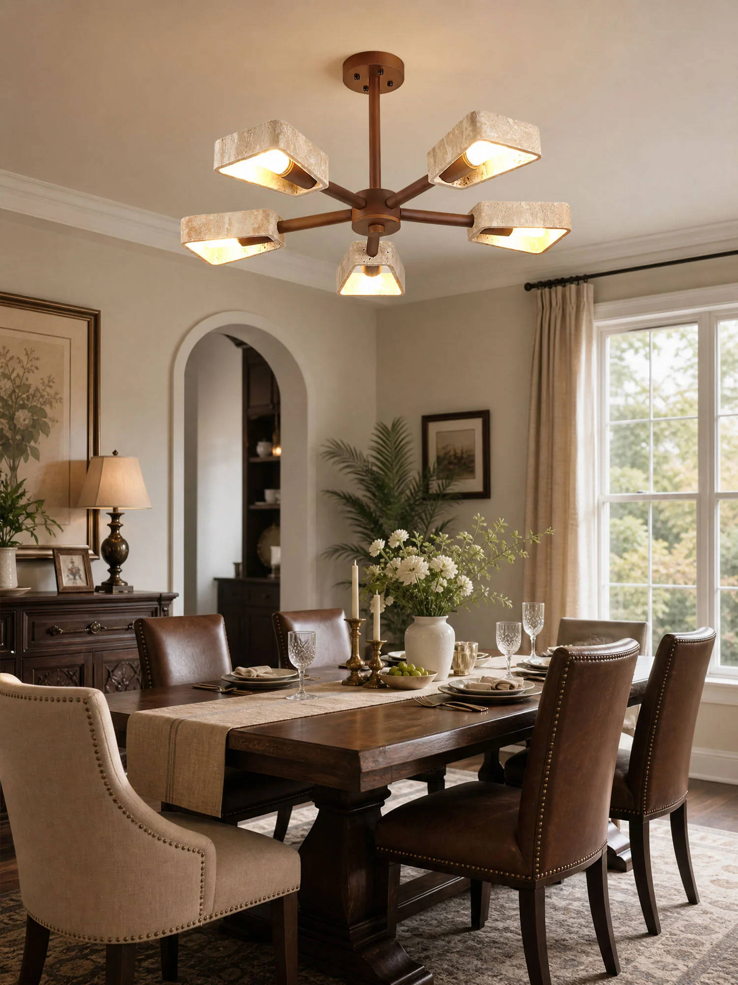 Elementa Travertone Chandelier - Image 3