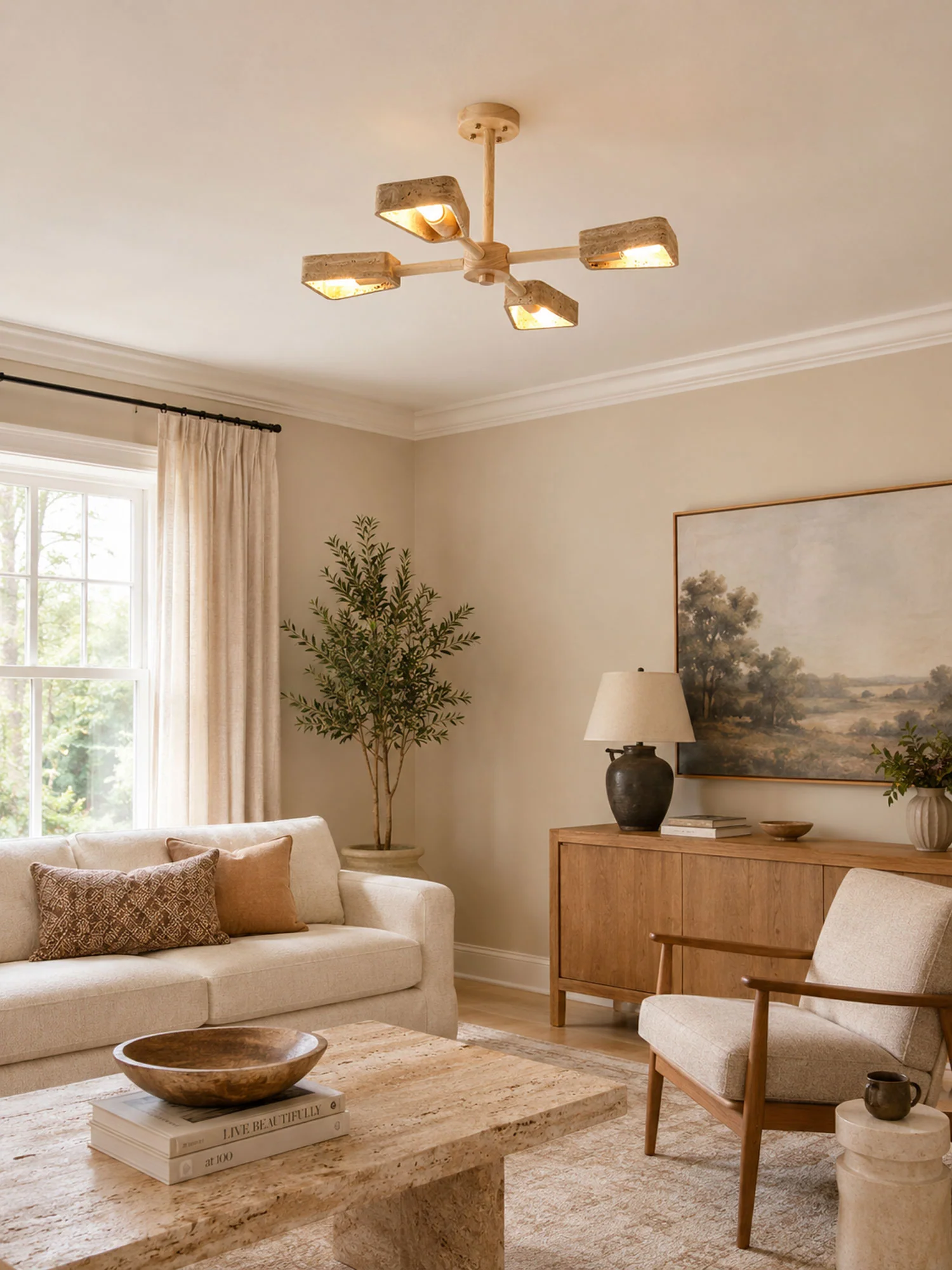 Elementa Travertone Chandelier - Image 6