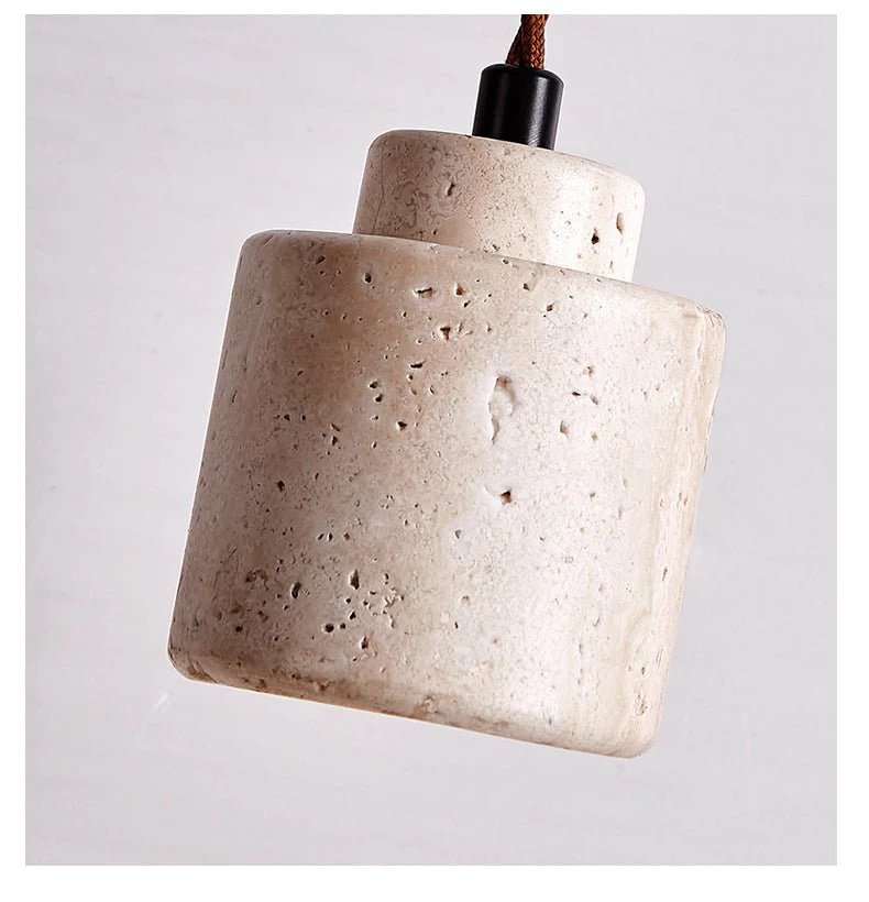 Elemental Travertine Mini Pendant Lamp - Image 11