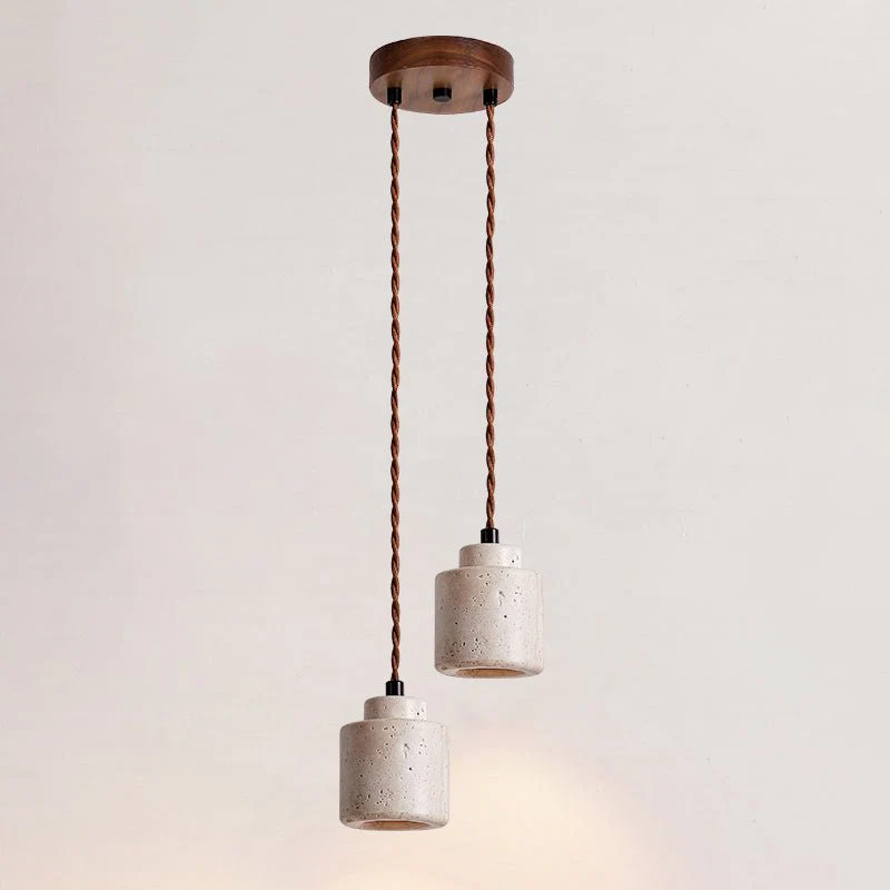 Elemental Travertine Mini Pendant Lamp - Image 13