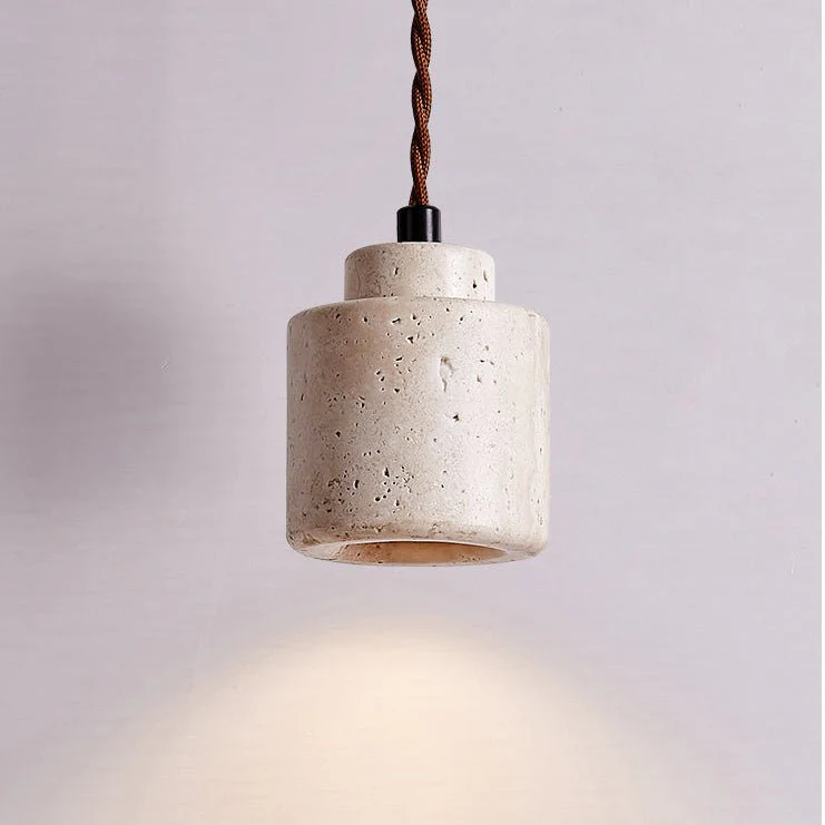 Elemental Travertine Mini Pendant Lamp - Image 8