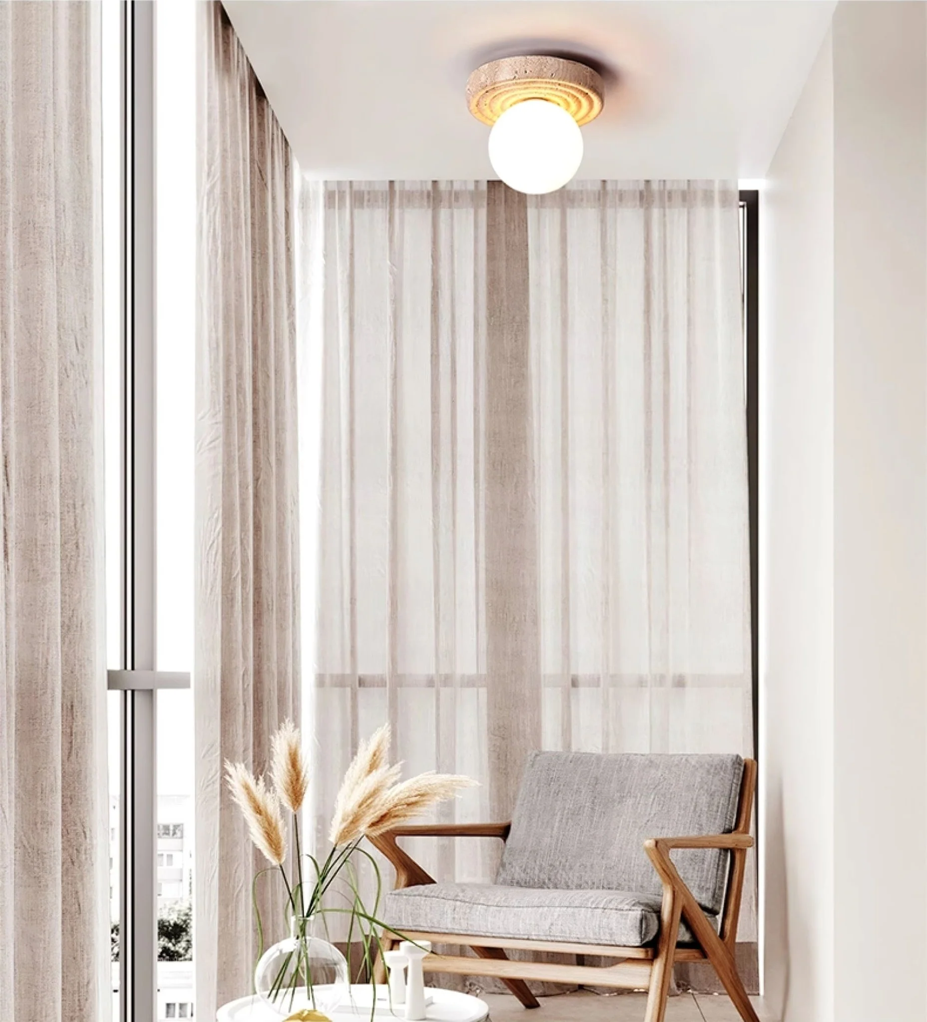Elira Travertine Ceiling Light - Image 12