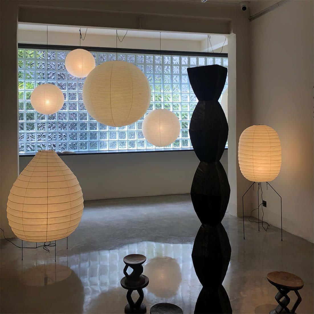 Ellipsa Rice Paper Lantern Floor Lamp - Image 12