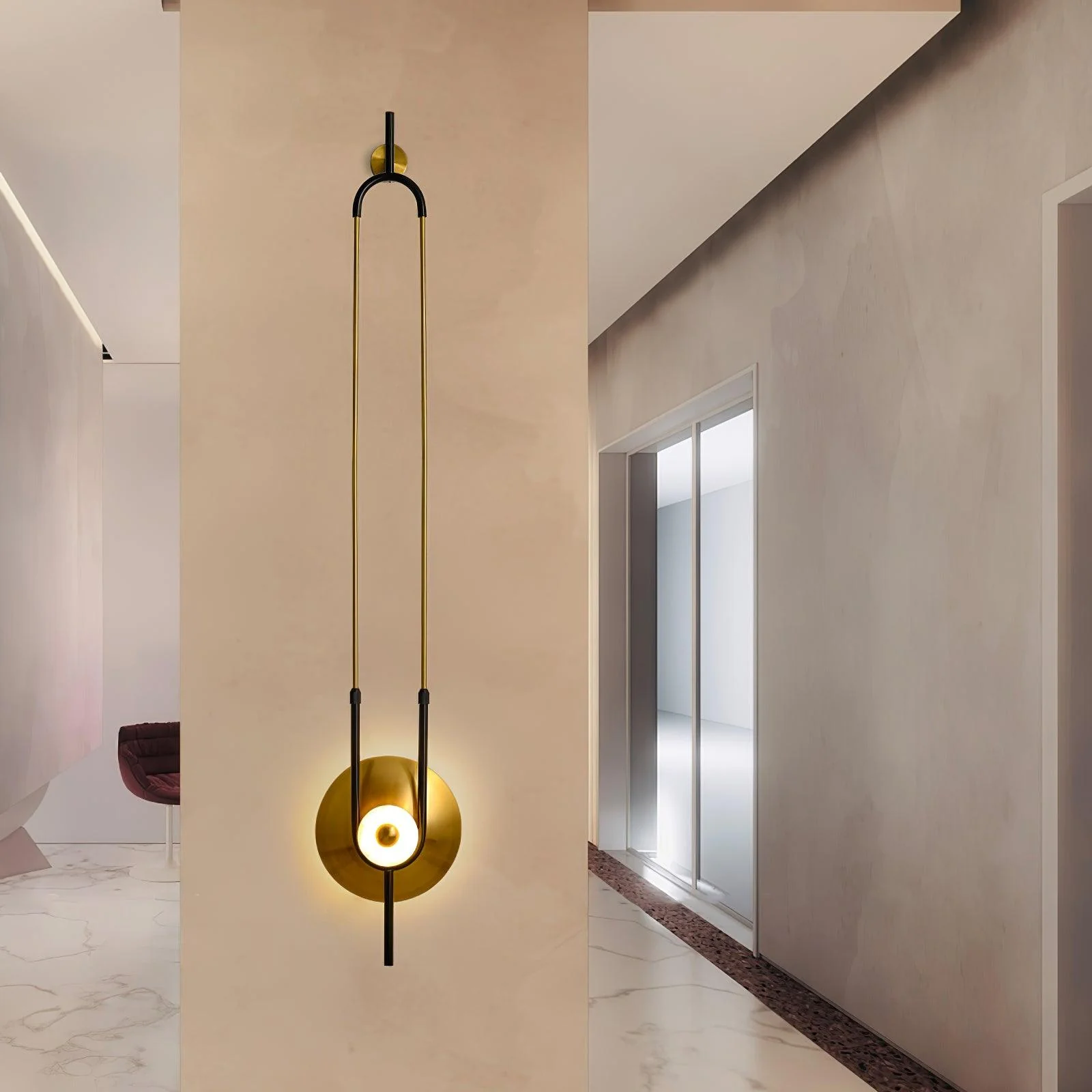 Ellipse Ring Marble Wall Light - Image 5