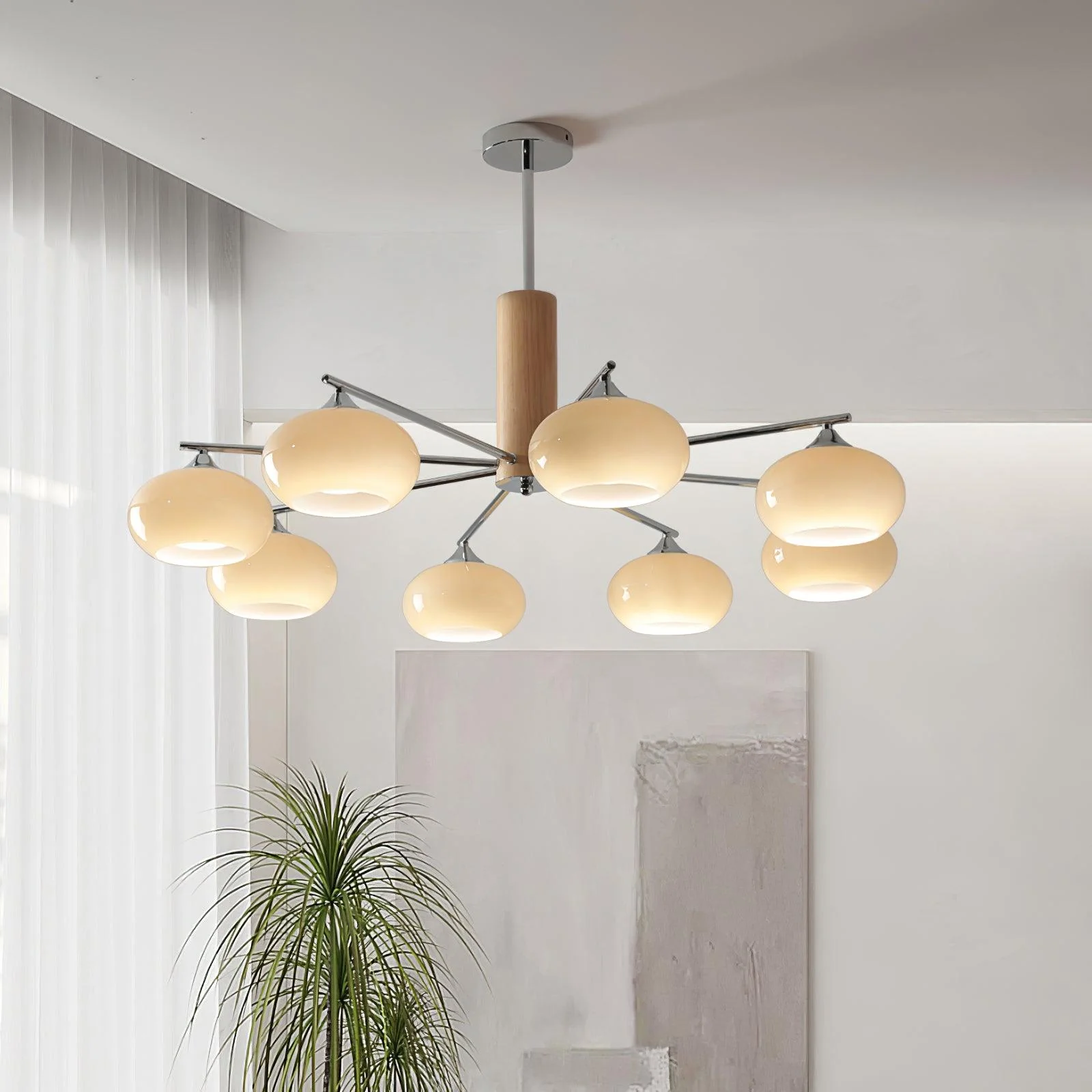 Elliptical Persimmon Chandelier - Image 2