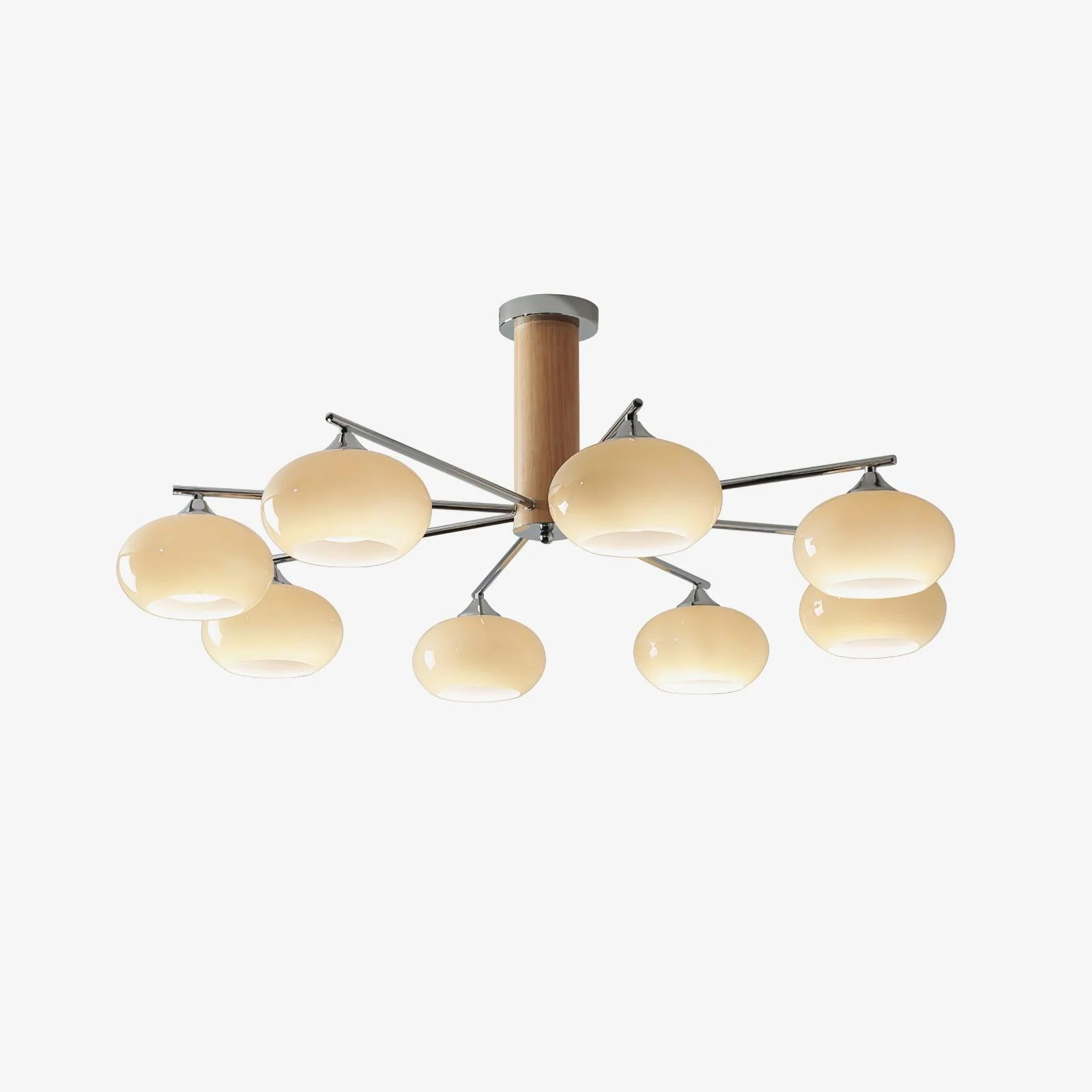 Elliptical Persimmon Chandelier - Image 21