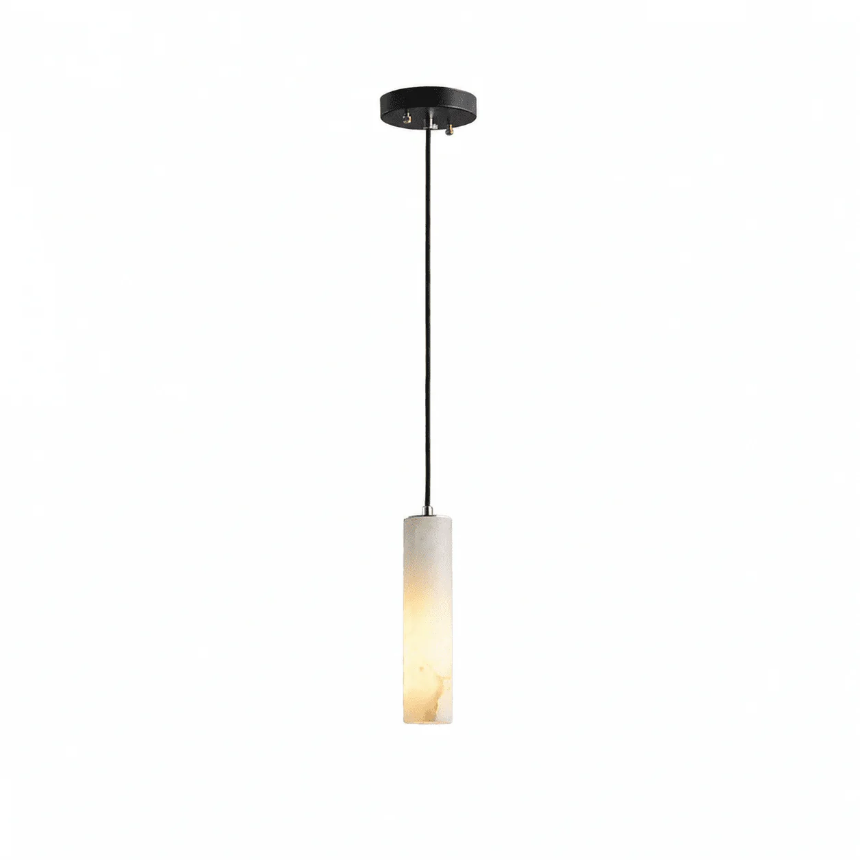 Elongated Alabaster Cluster Pendant Lamp - Image 9