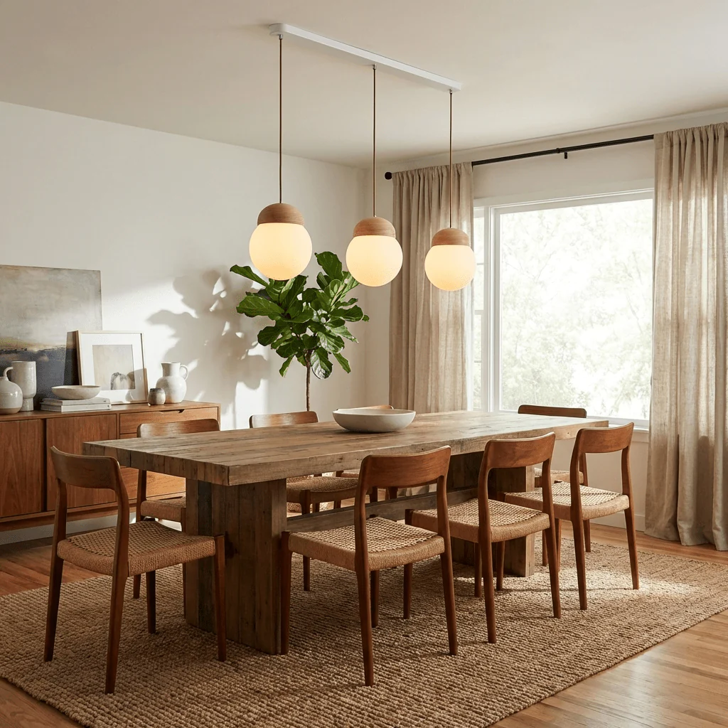Elowen Fluted Opal Pendant Lamp - Image 4