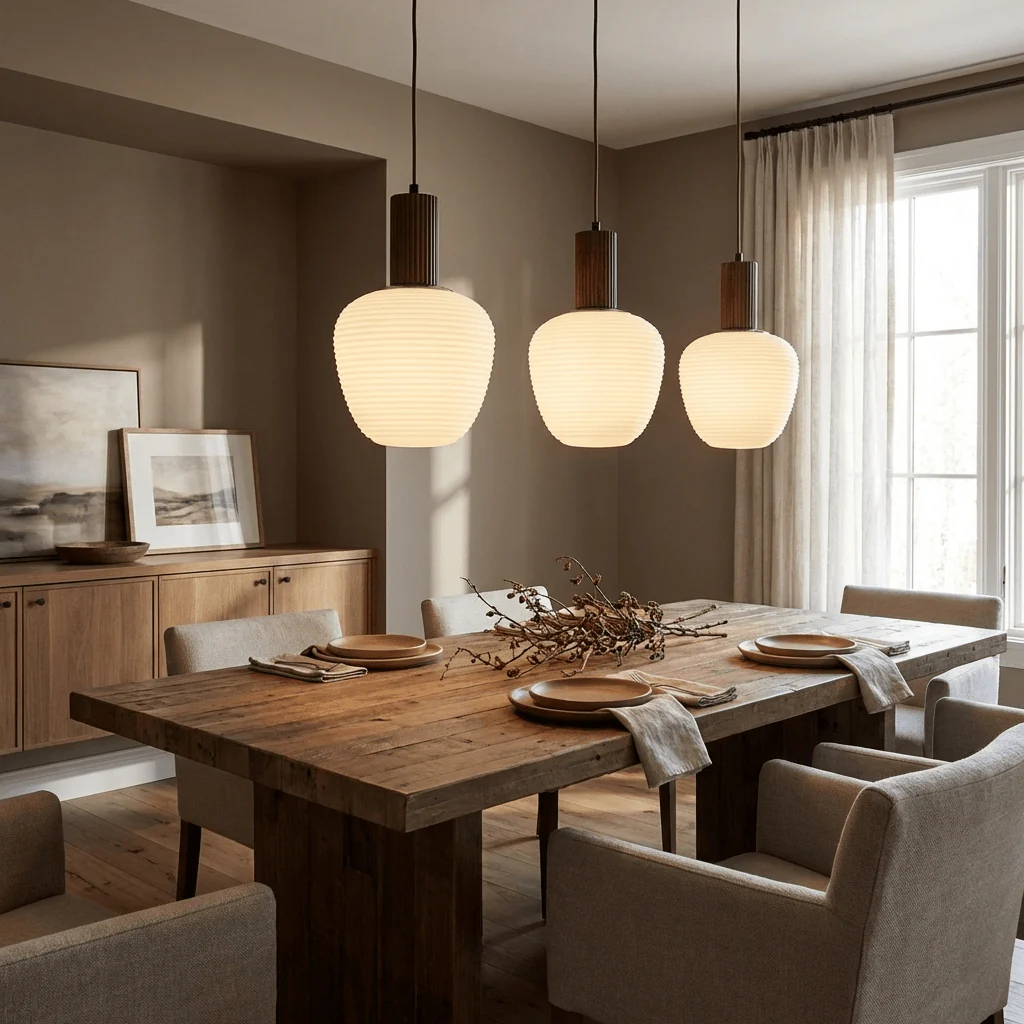 Elowen Fluted Opal Pendant Lamp - Image 5