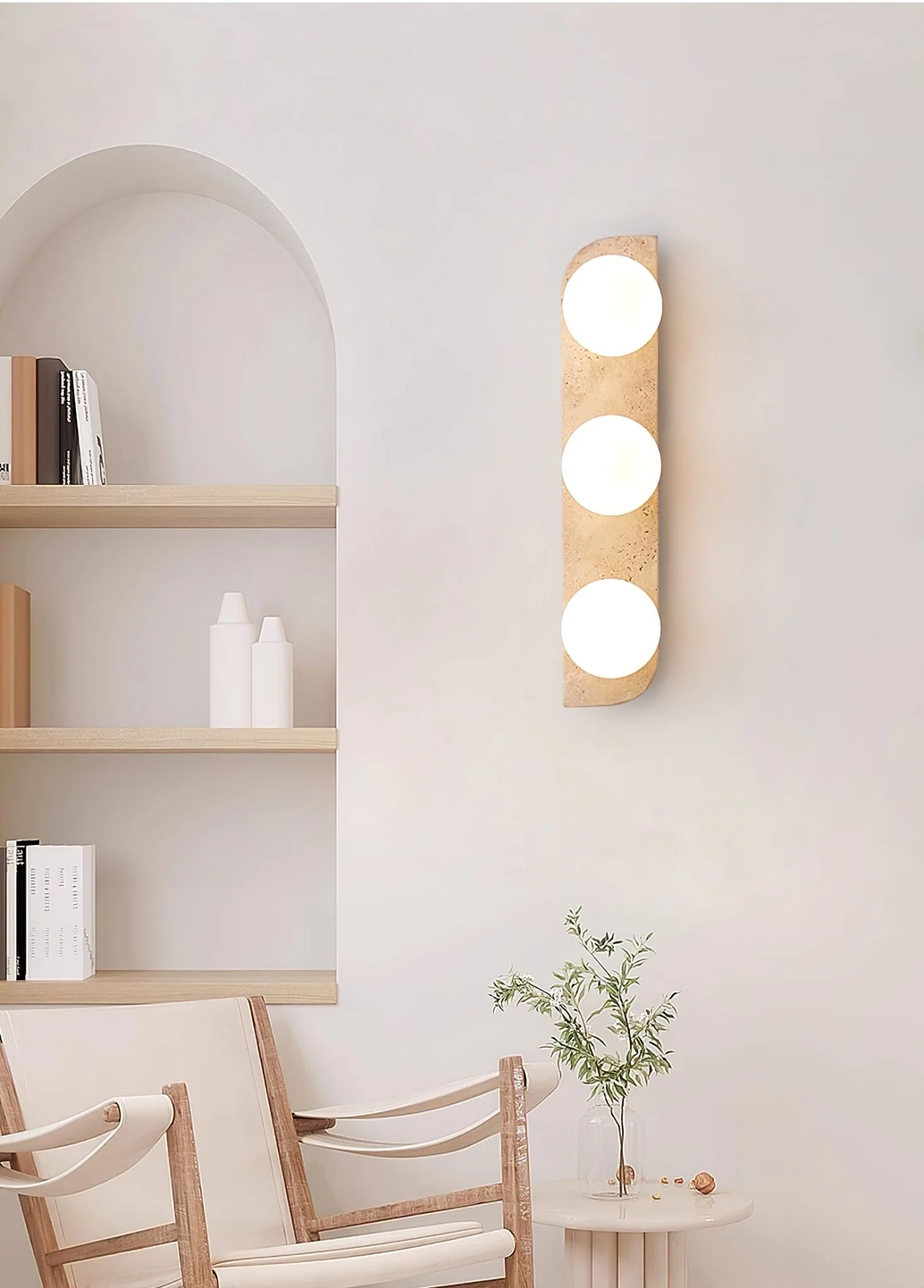 Elysian Travertine Wall Light - Image 79