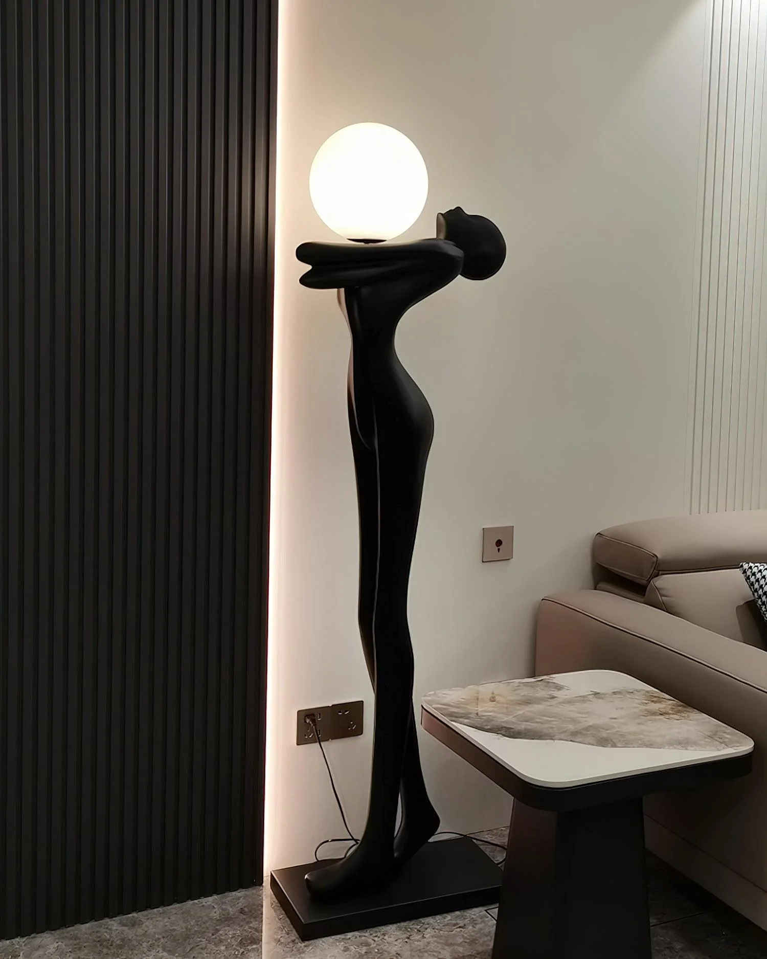 Embrace Ball Sculpture Floor Lamp - Image 27