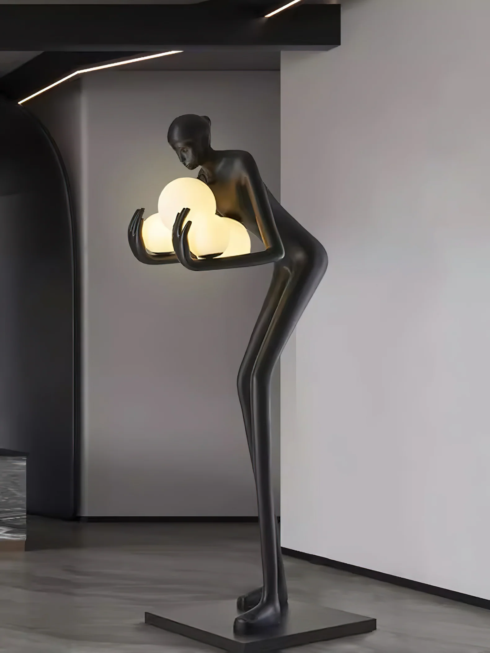 Embrace of Light Sculpture Floor Lamp - Image 4