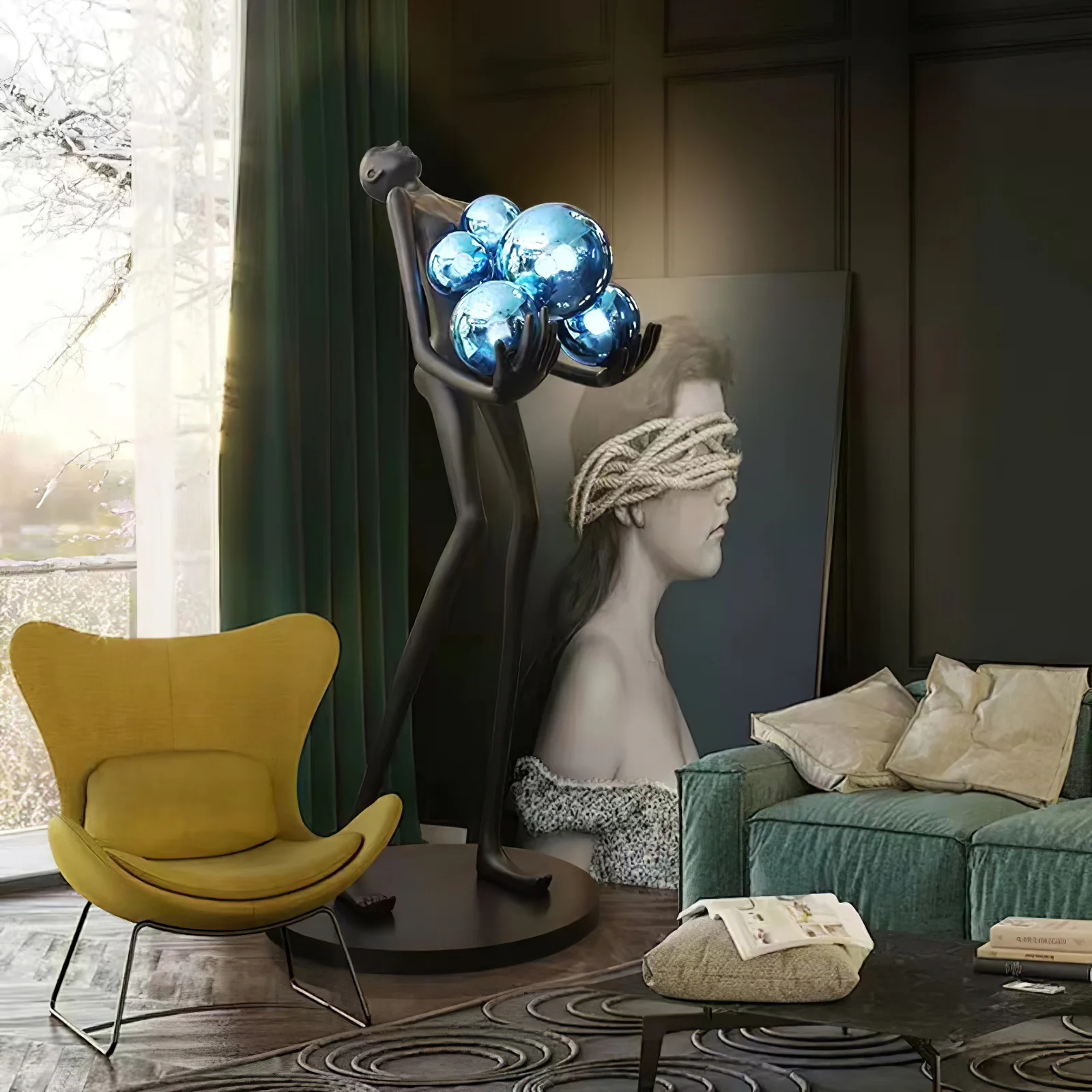 Embrace Sculpture Floor Lamp - Image 6