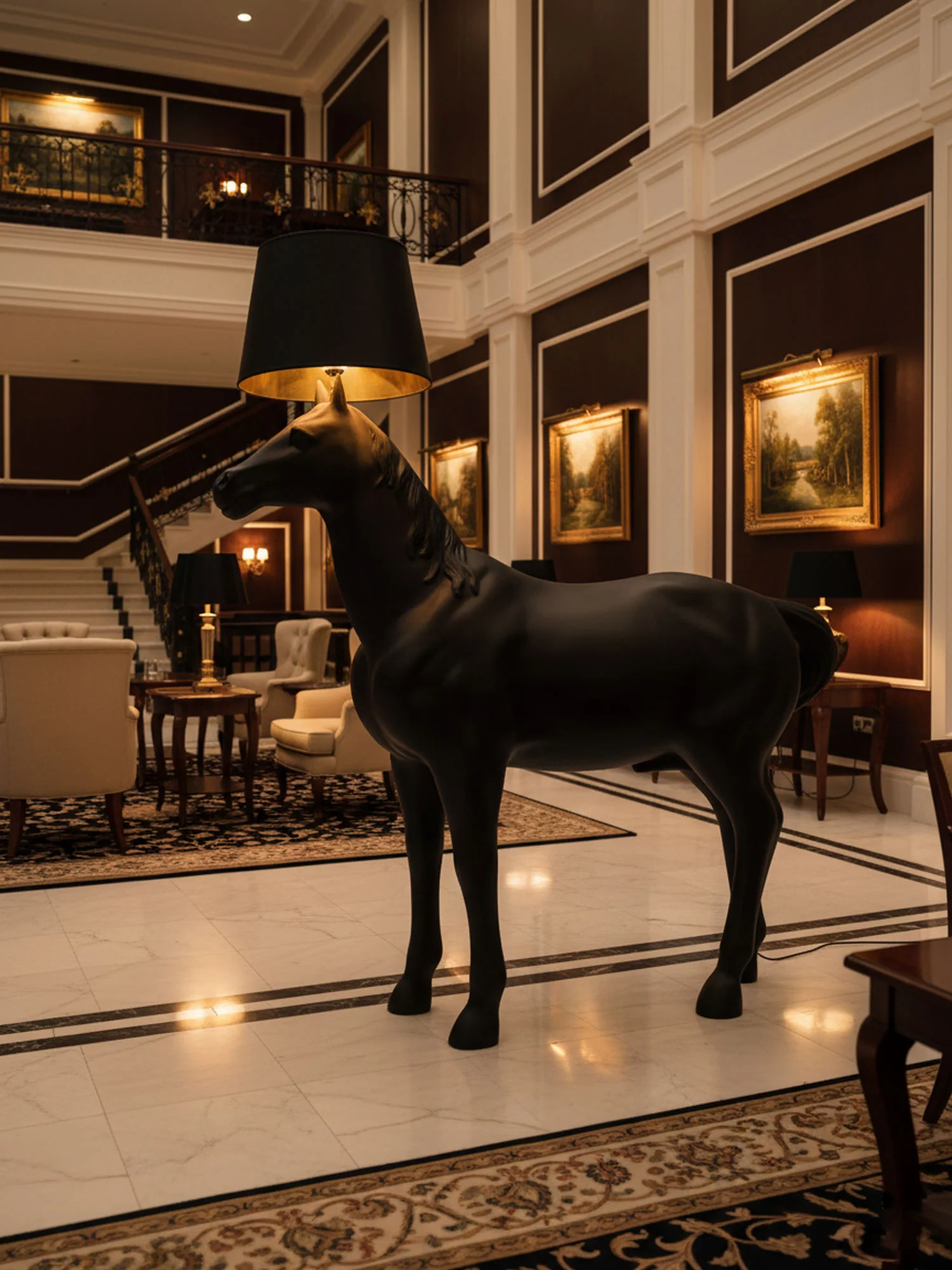 Equine Majesty Floor Lamp - Image 3