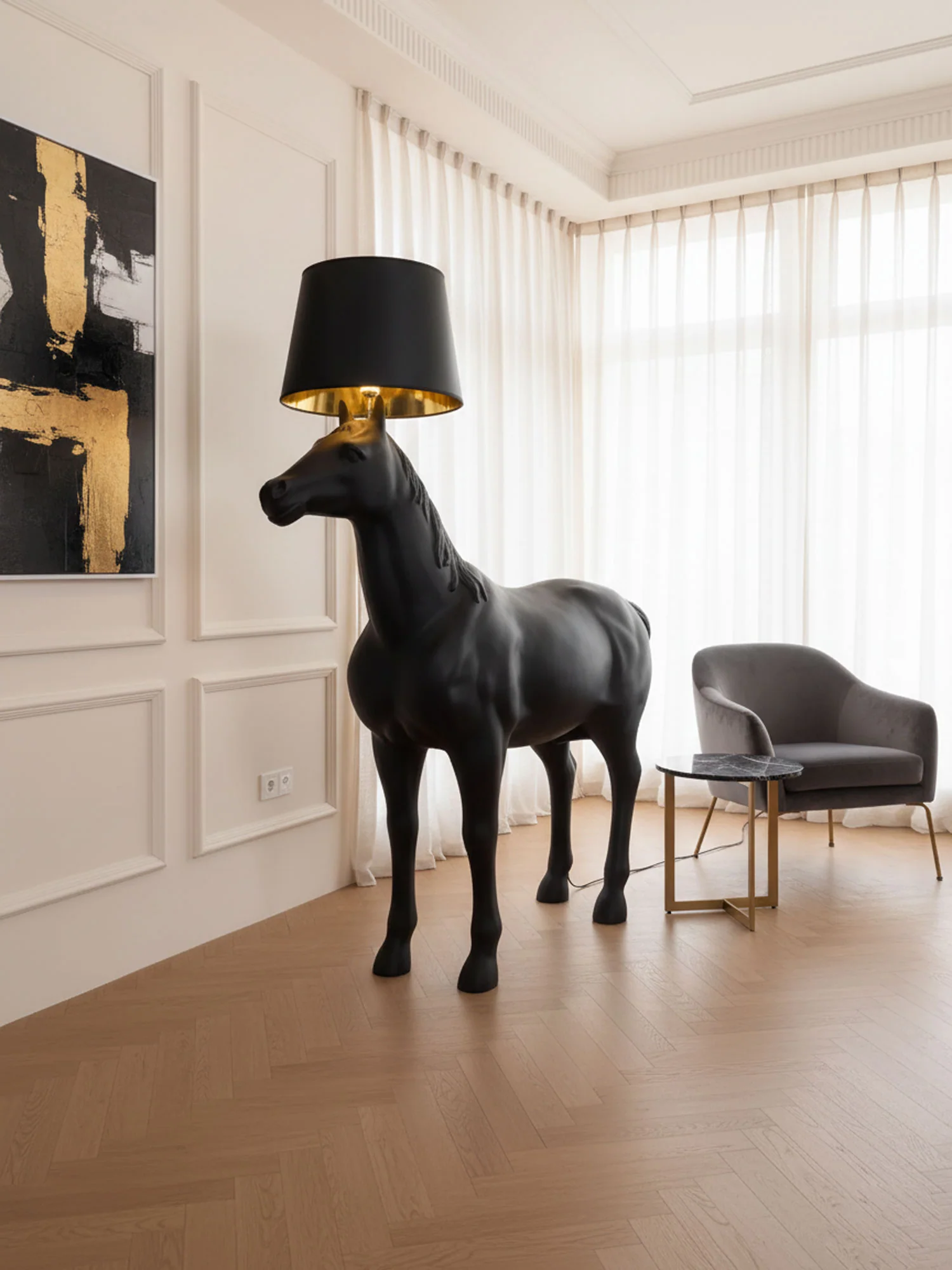 Equine Majesty Floor Lamp - Image 4