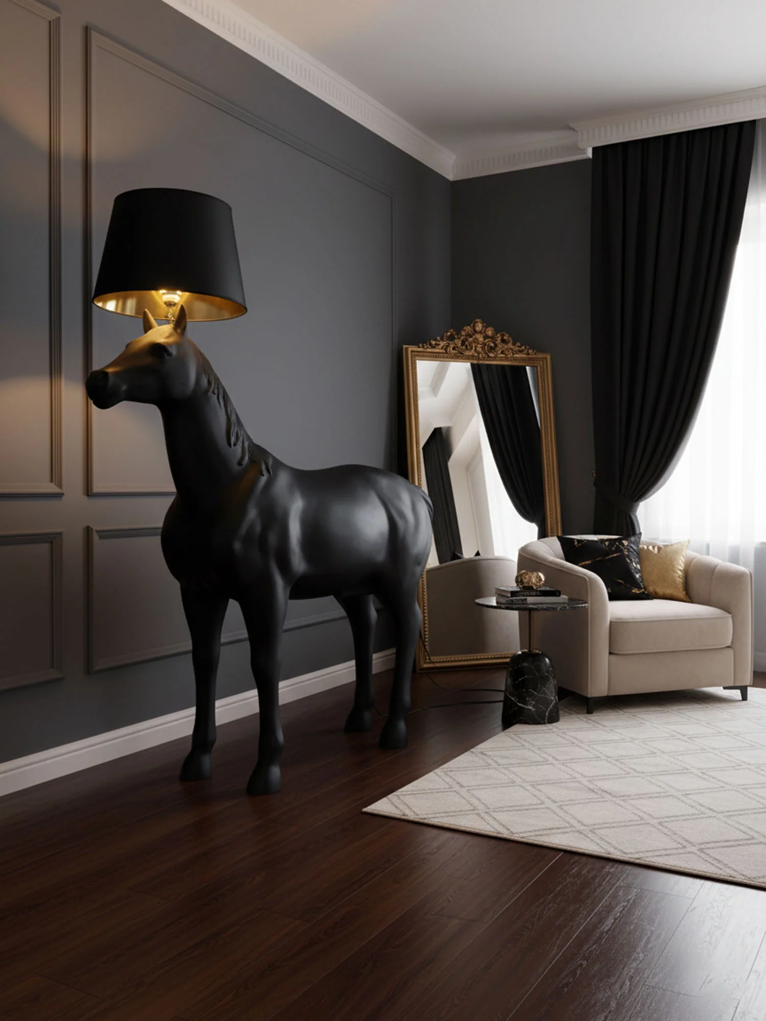 Equine Majesty Floor Lamp - Image 8