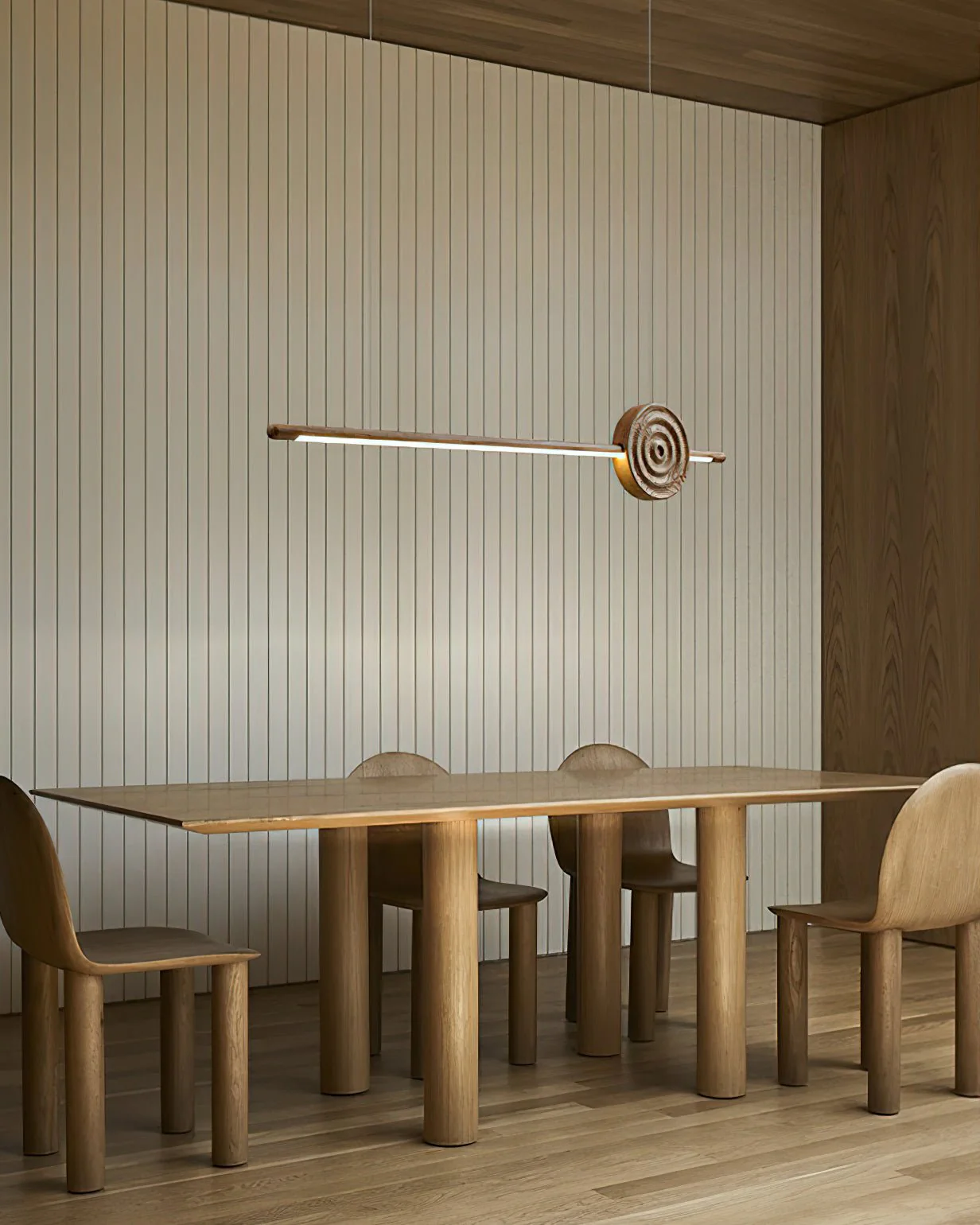 Erhu Wood Chandelier - Image 2