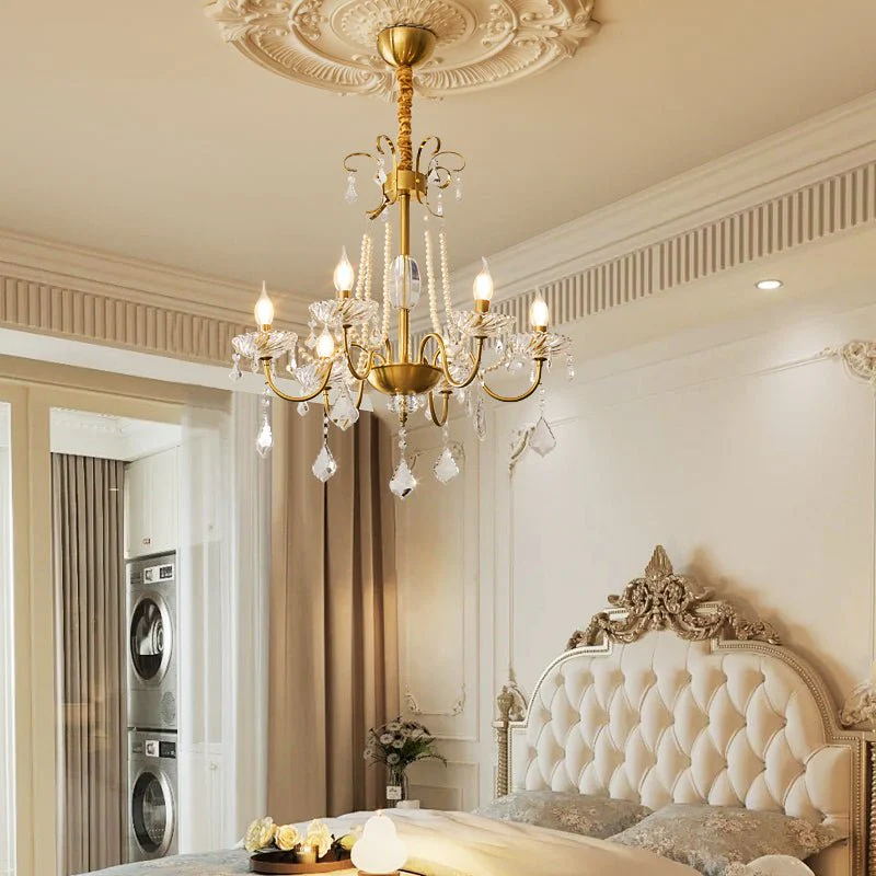 Evaria Crystal Pearl Chandelier - Image 14