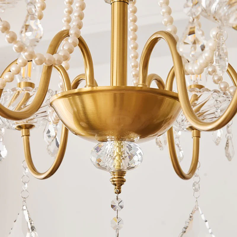 Evaria Crystal Pearl Chandelier - Image 16