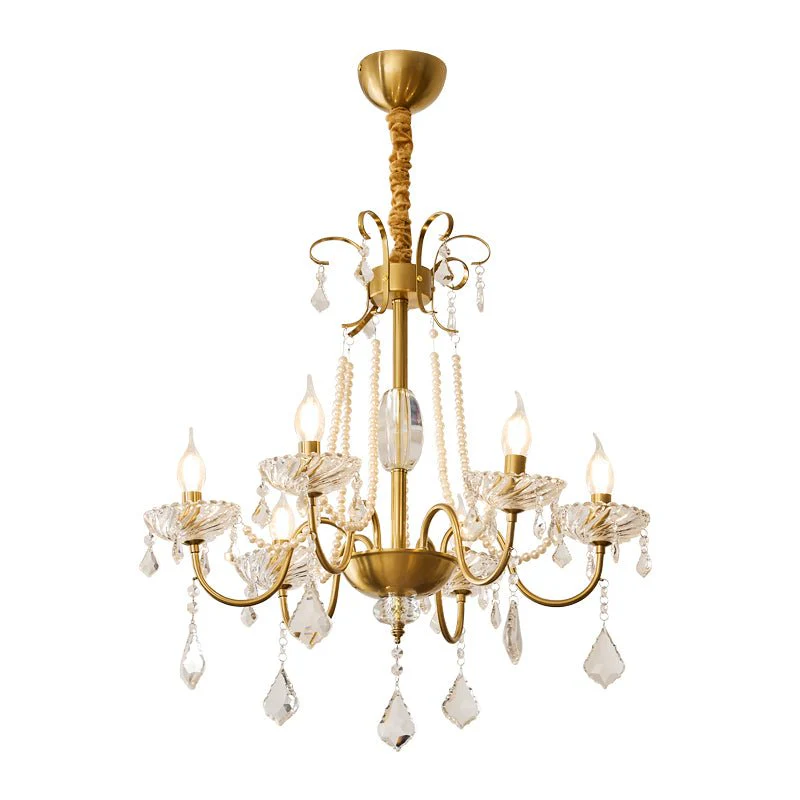 Evaria Crystal Pearl Chandelier - Image 24