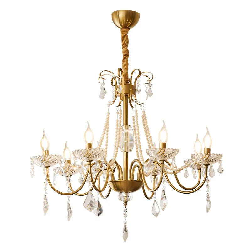 Evaria Crystal Pearl Chandelier - Image 25