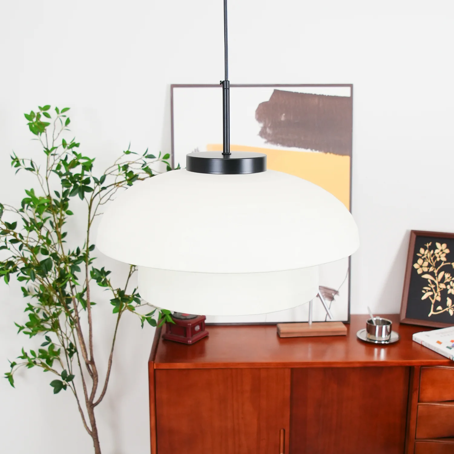 Fabric Art Hanging Lamp - Image 28
