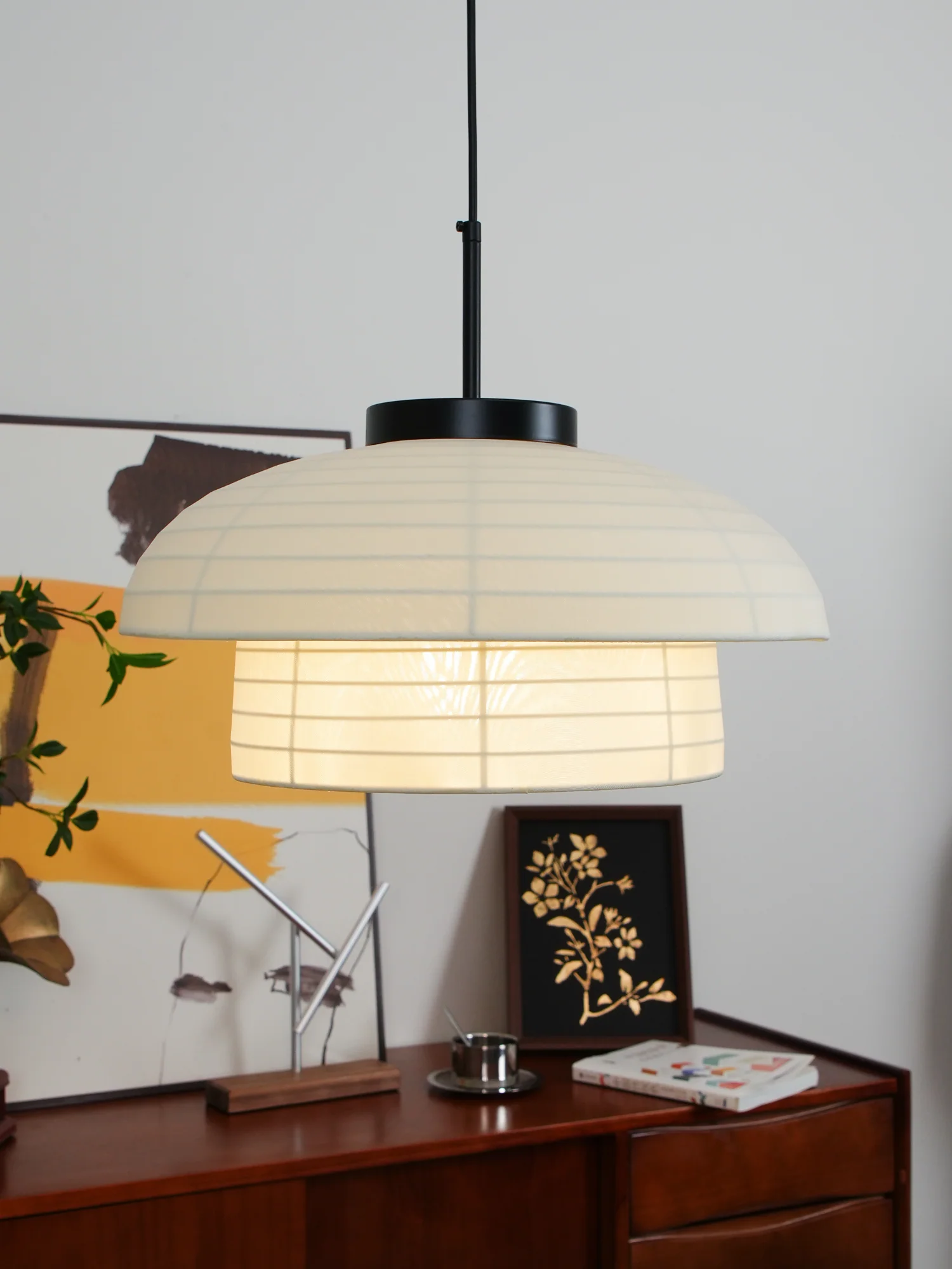 Fabric Art Hanging Lamp - Image 30