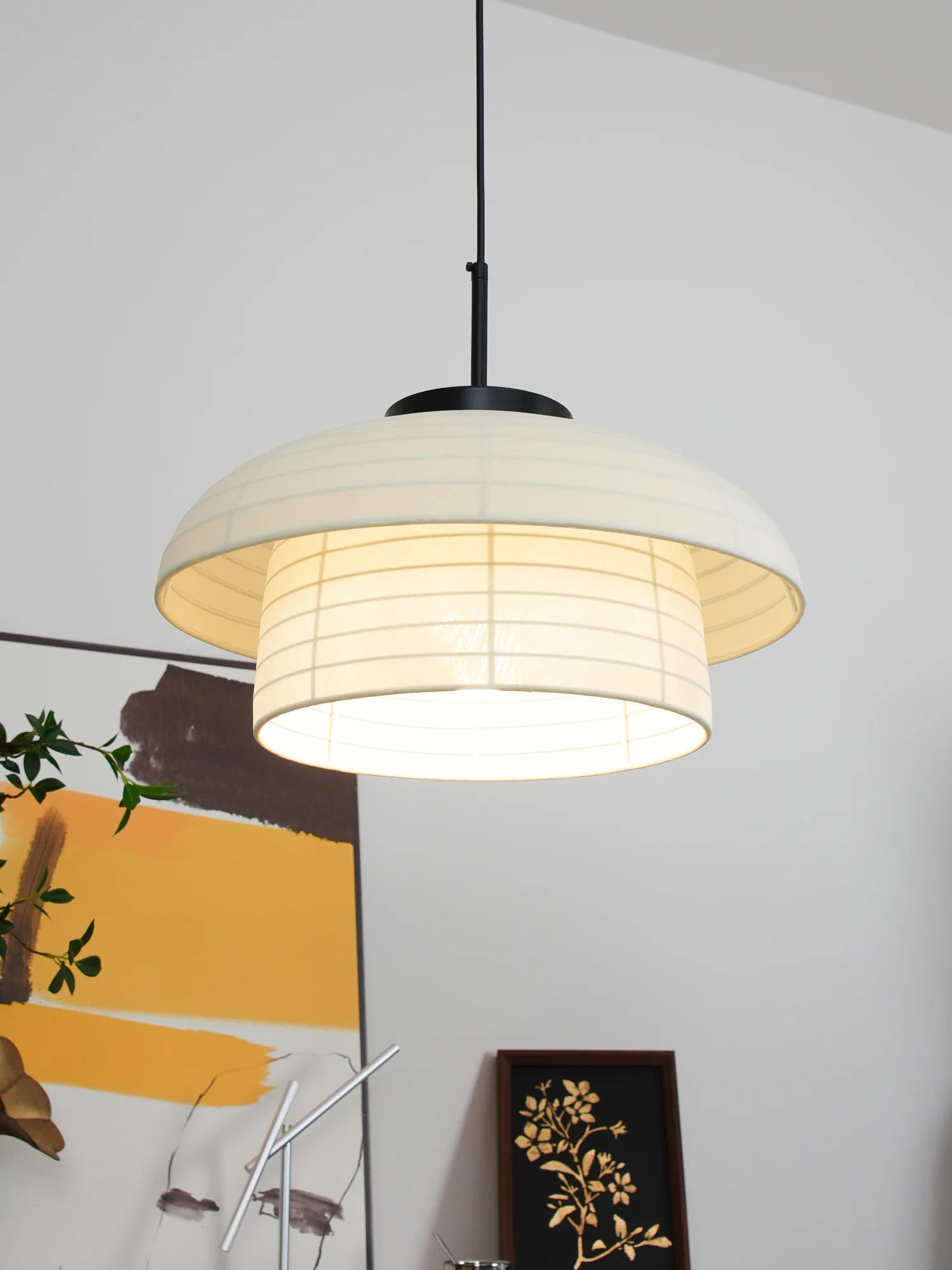 Fabric Art Hanging Lamp - Image 31