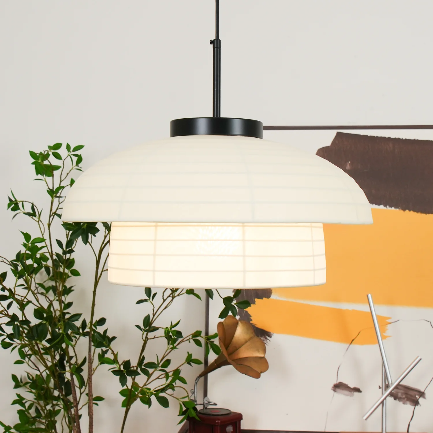 Fabric Art Hanging Lamp - Image 33