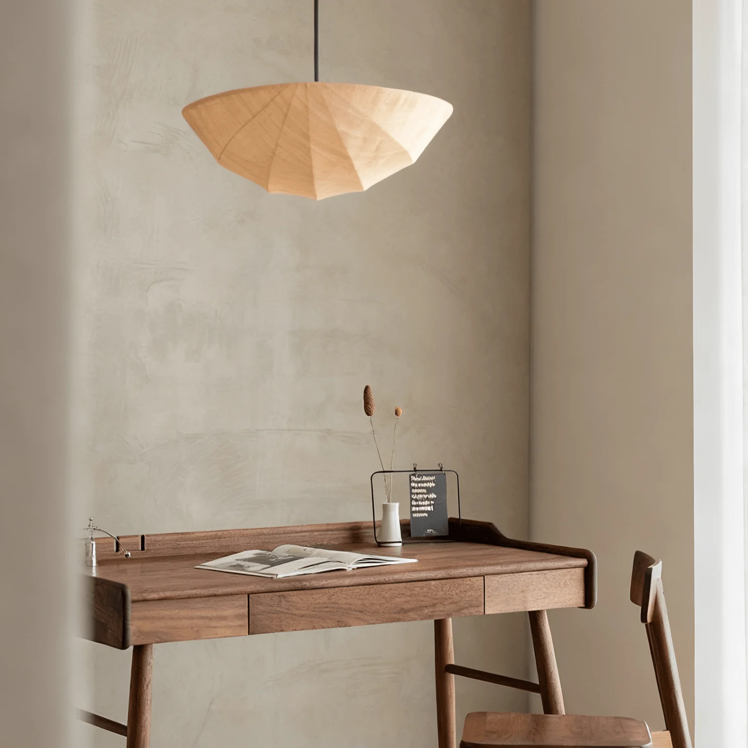 Fabric Saucer Pendant Light - Image 3