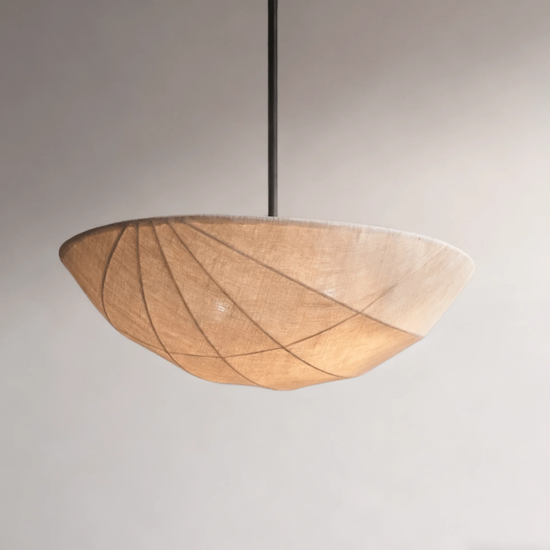 Fabric Saucer Pendant Light - Image 5