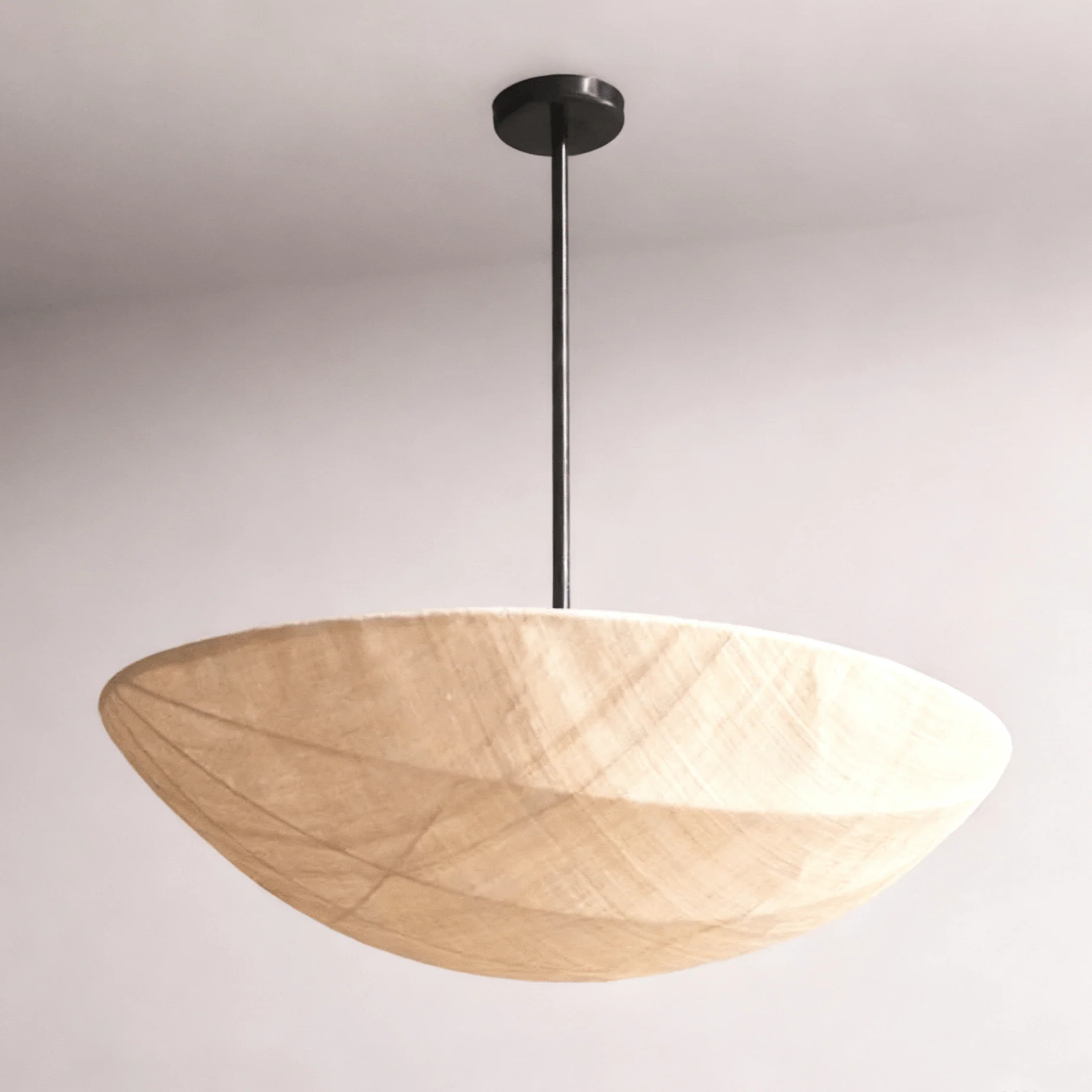 Fabric Saucer Pendant Light - Image 6
