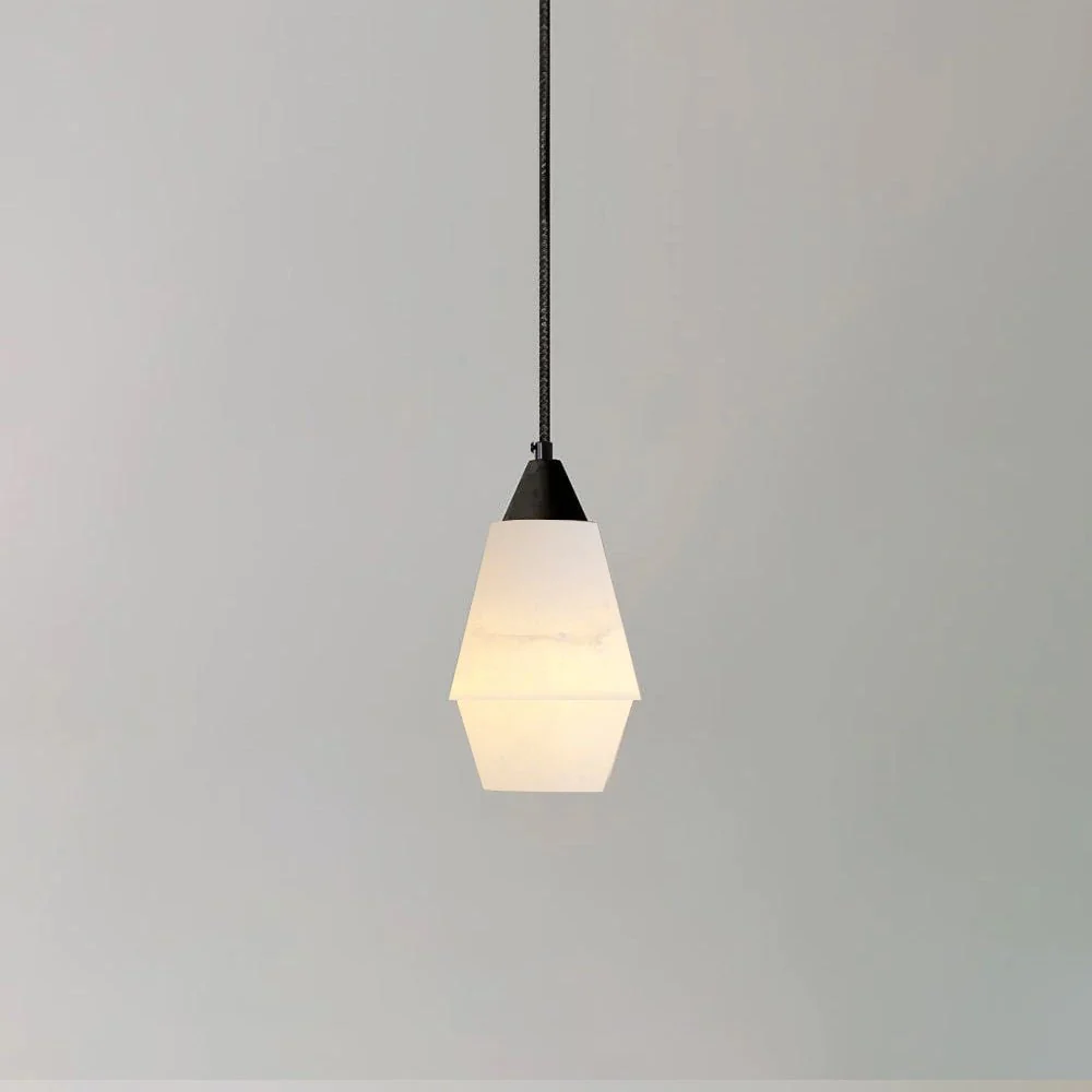 Faceted Alabaster Cluster Chandelier - Image 22