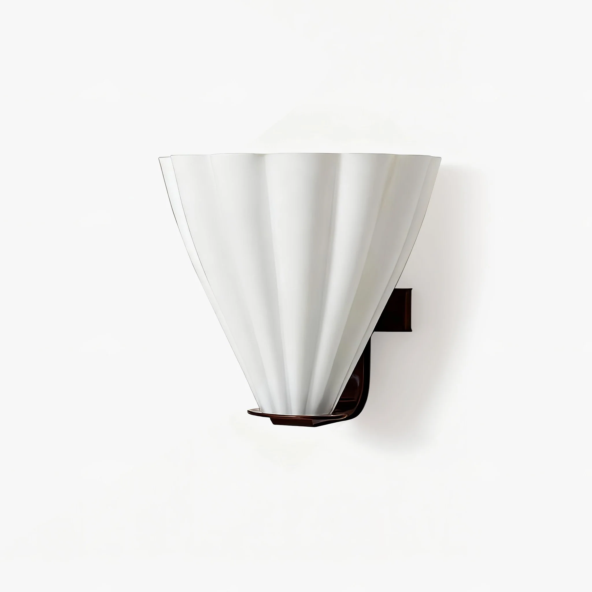 Fan Shaped Glass Wall Sconce - Image 11