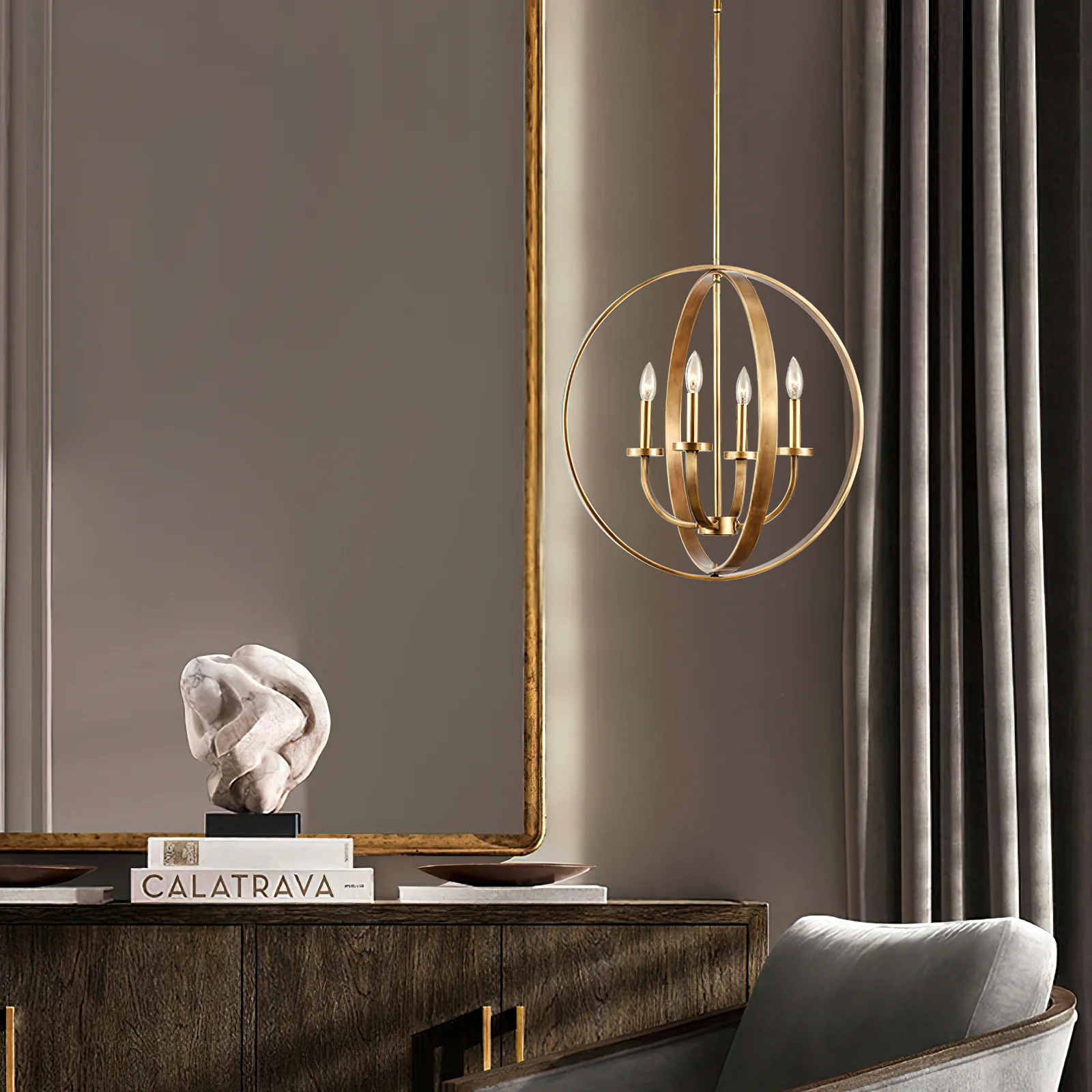 Farmhouse Lantern Chandelier - Image 17