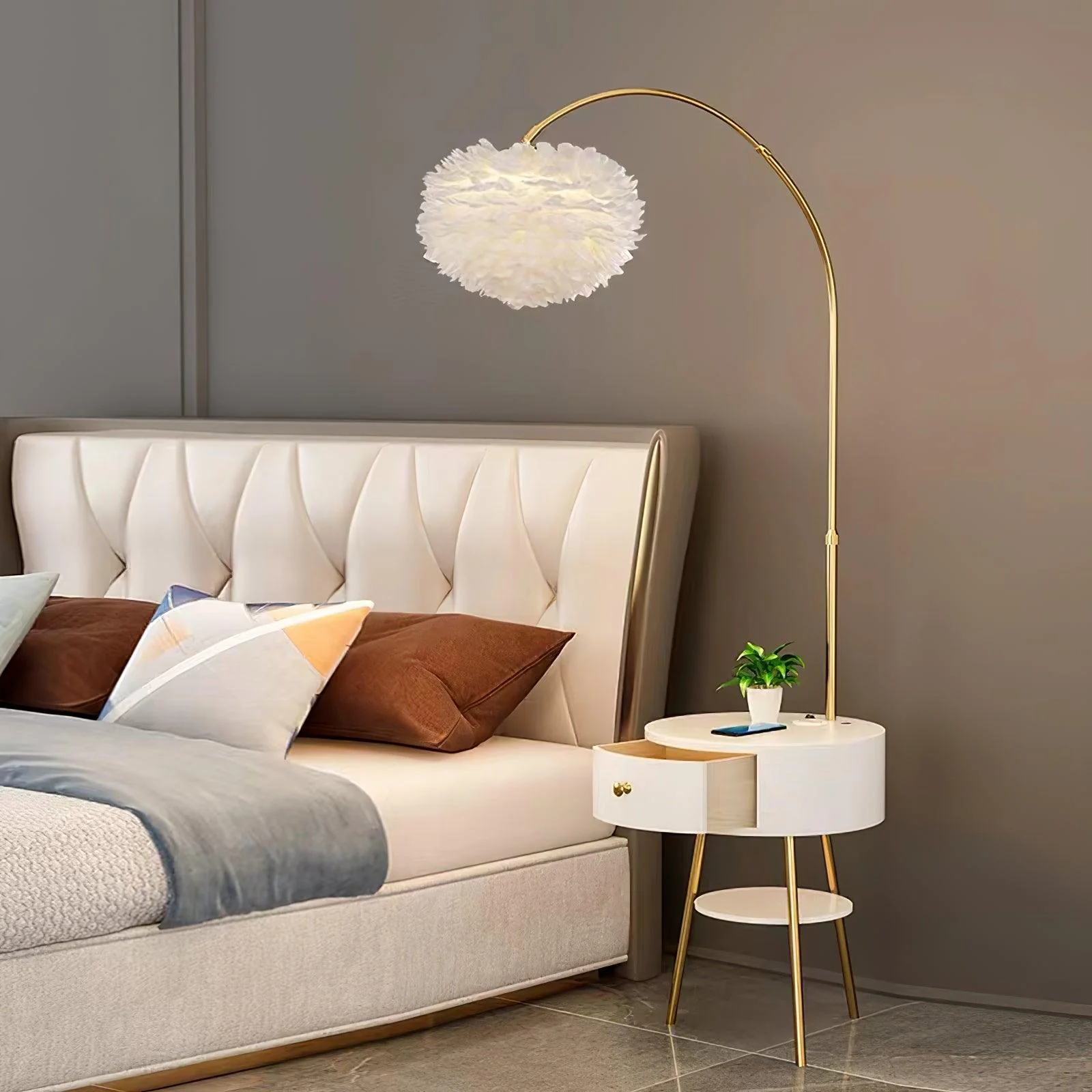 Feather Drawer Floor Lamp - Image 5