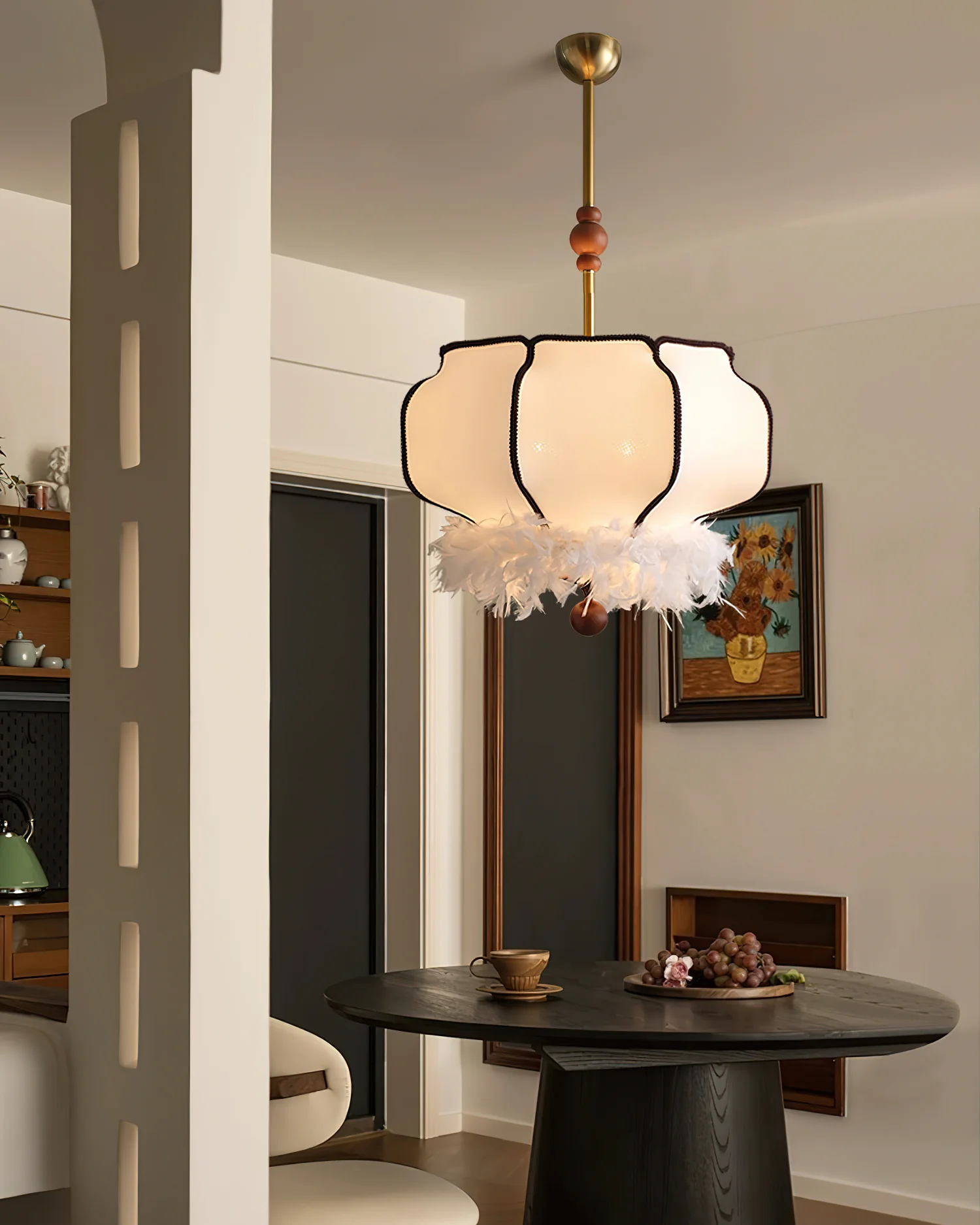 Feathered Lantern Pendant Light - Image 16
