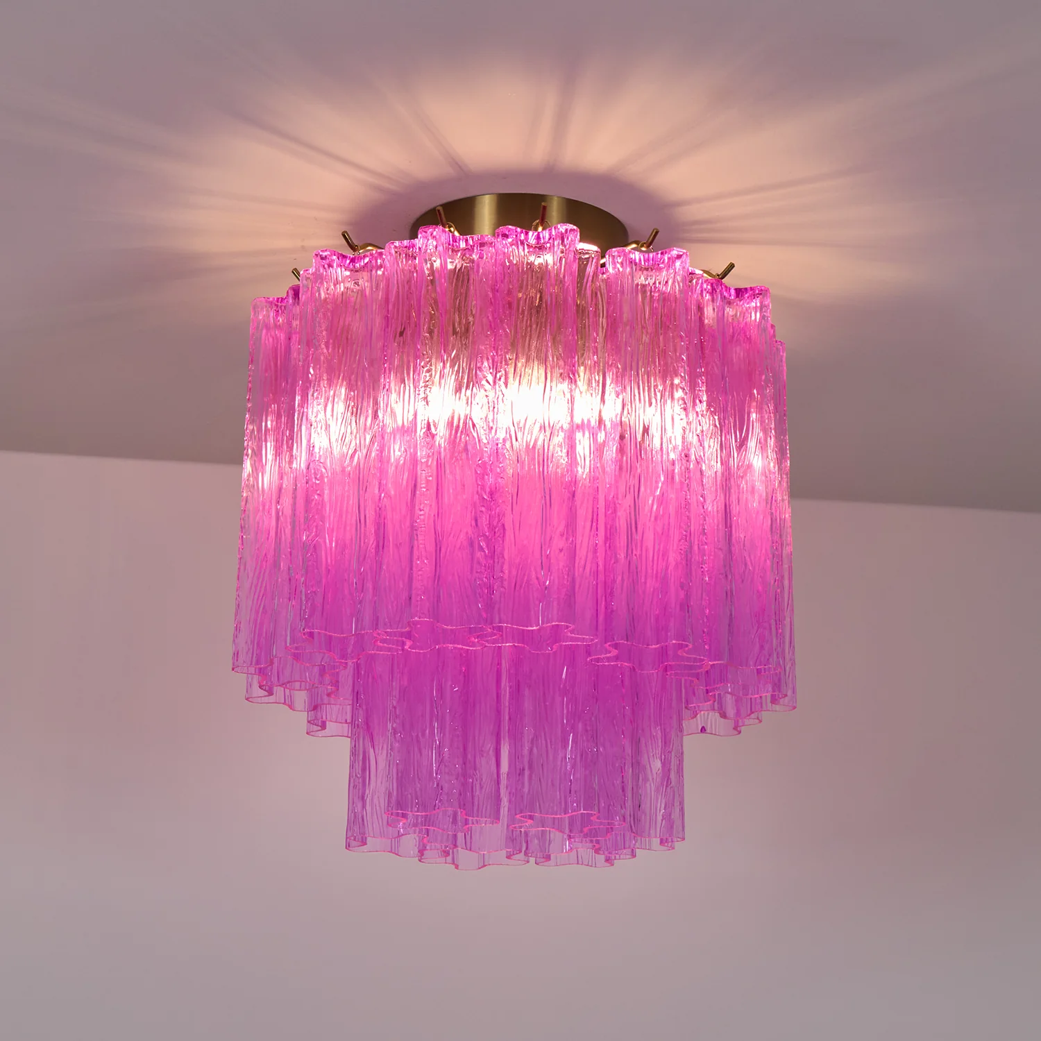 Fiora Purple Glass Ceiling Lamp - Image 10