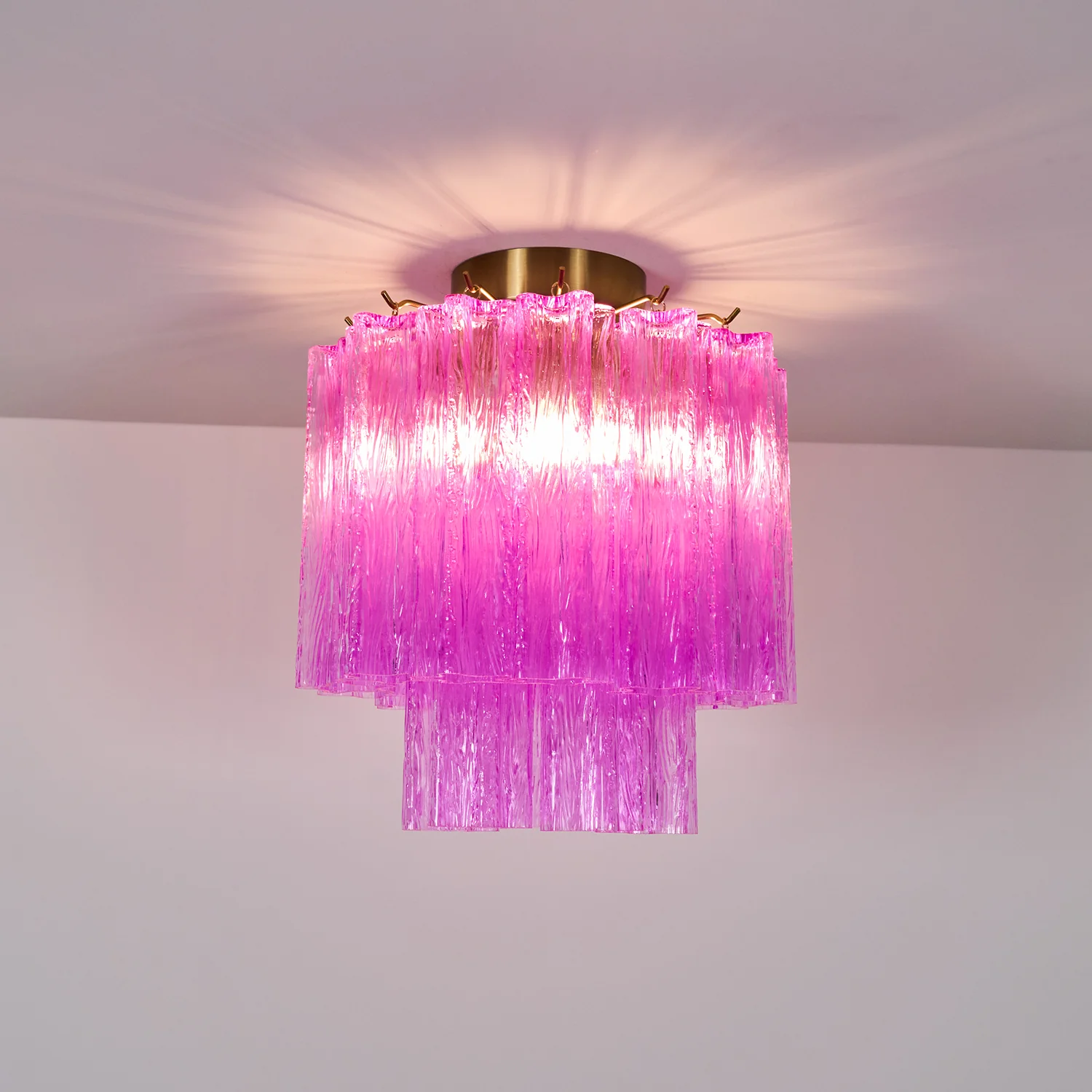 Fiora Purple Glass Ceiling Lamp - Image 11
