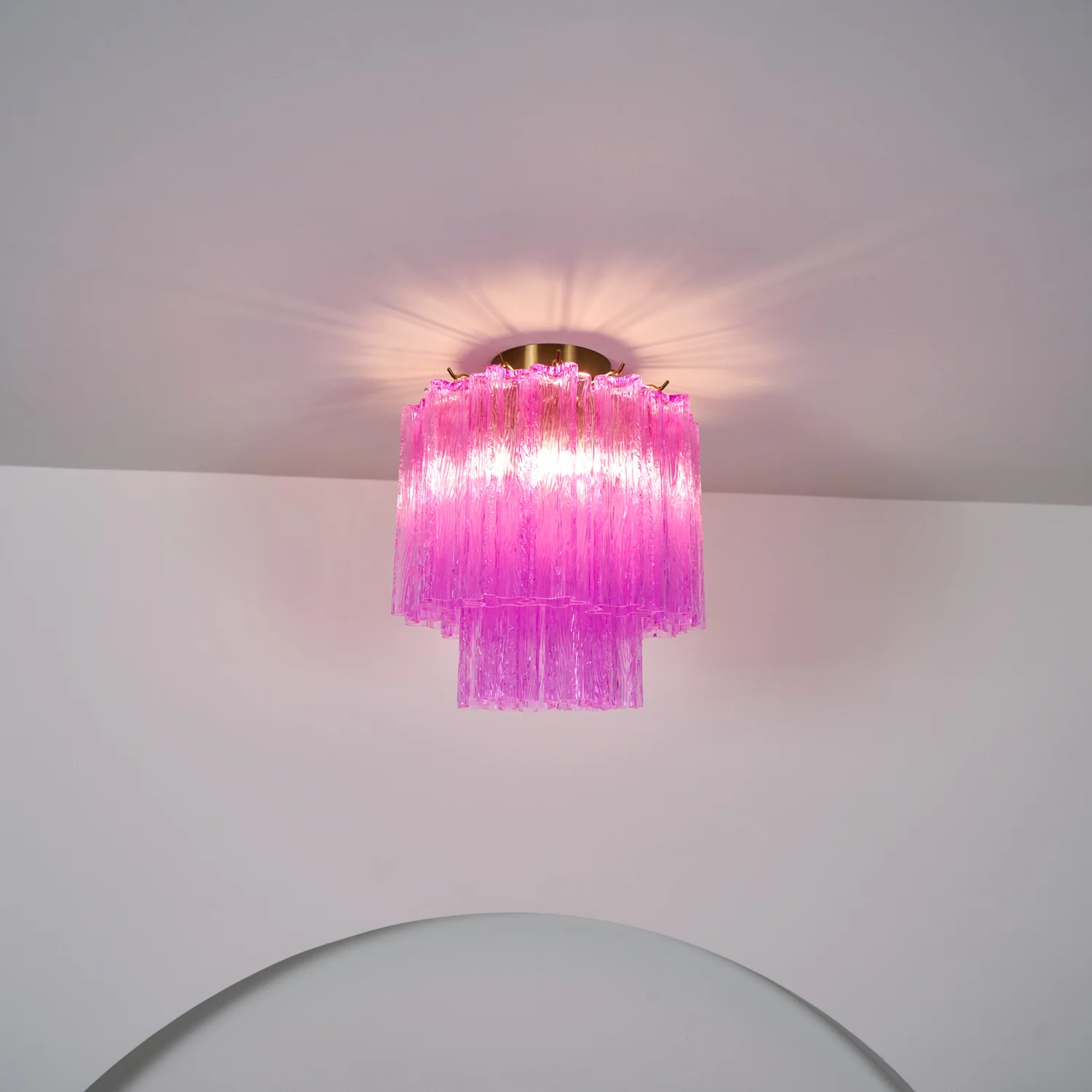 Fiora Purple Glass Ceiling Lamp - Image 12