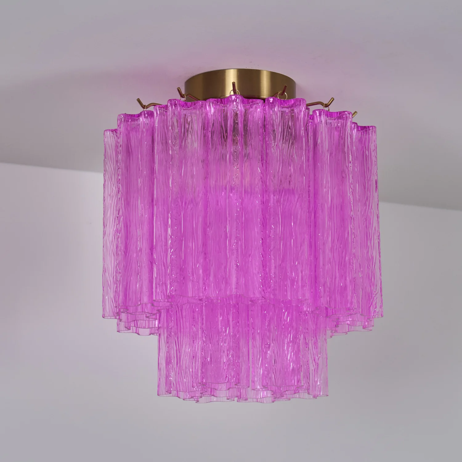 Fiora Purple Glass Ceiling Lamp - Image 13