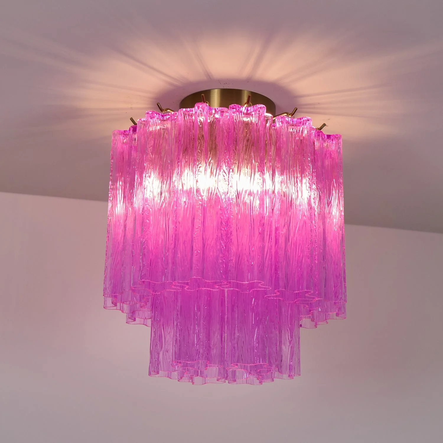 Fiora Purple Glass Ceiling Lamp - Image 8